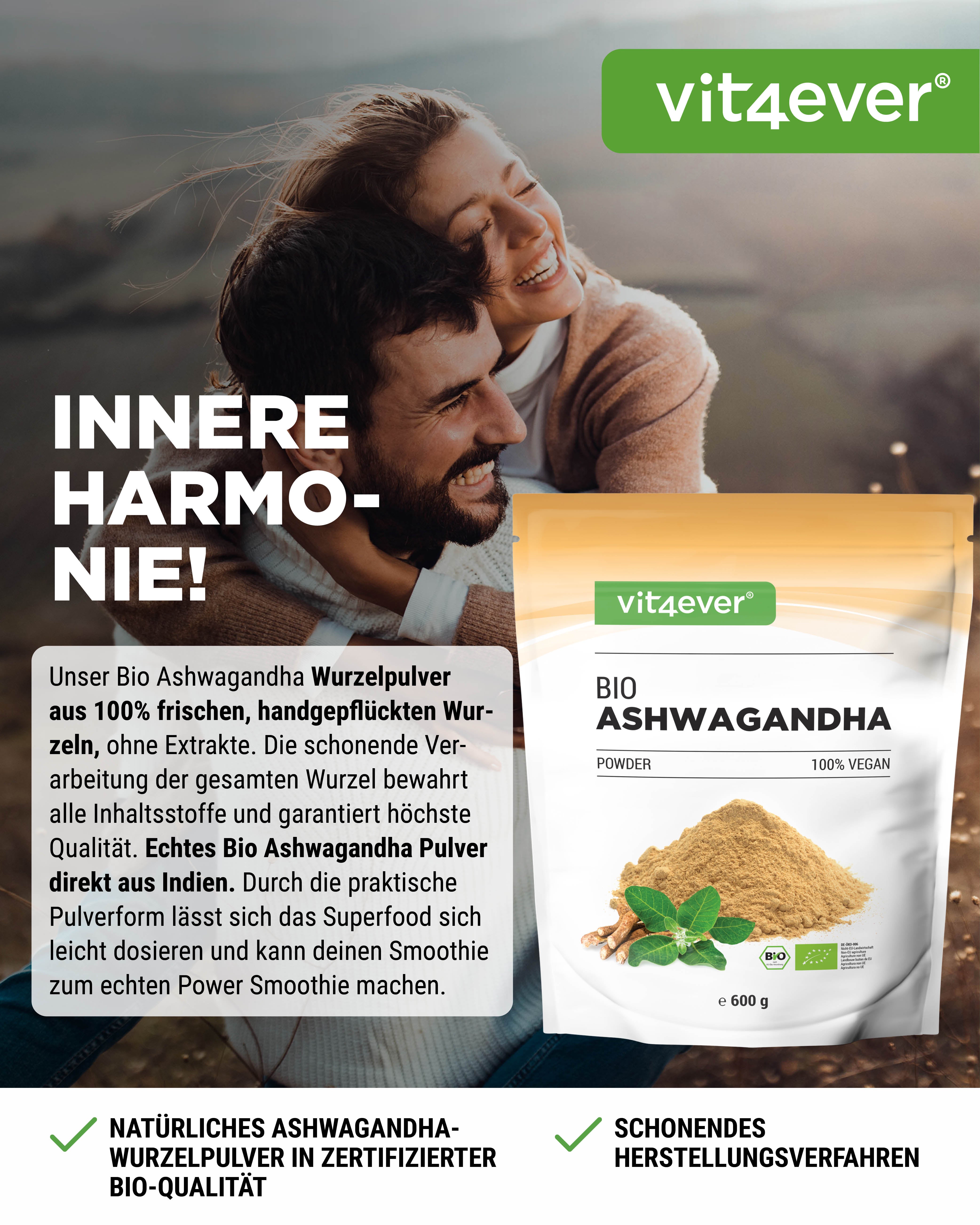 Polvere di Ashwagandha Bio