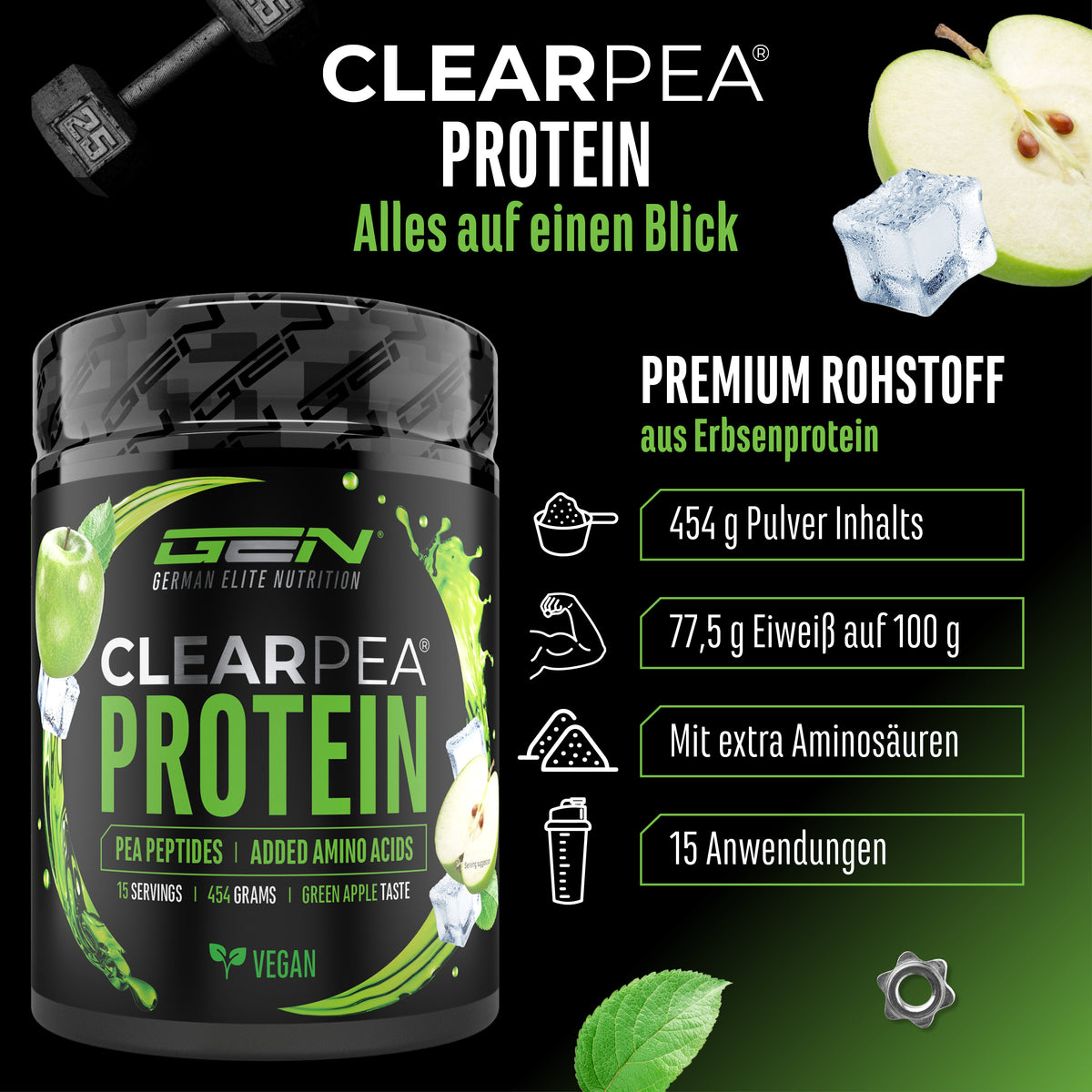 ClearPea® - Vegan Clear Protein - Cola, 454 g