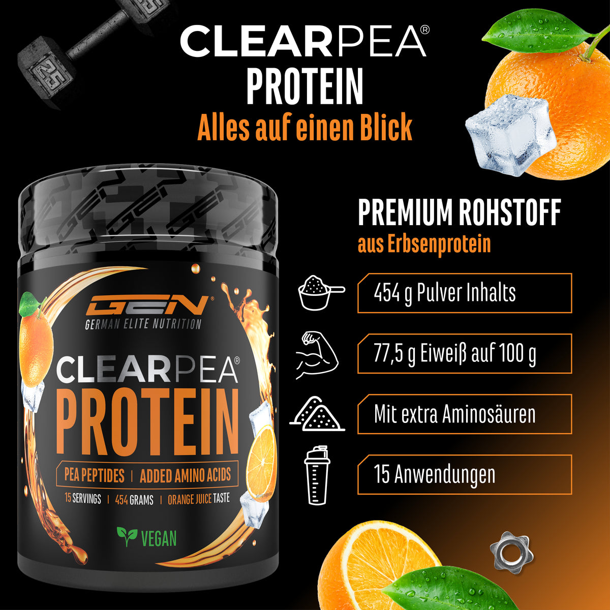ClearPea® - Vegan Clear Protein - Cola, 454 g