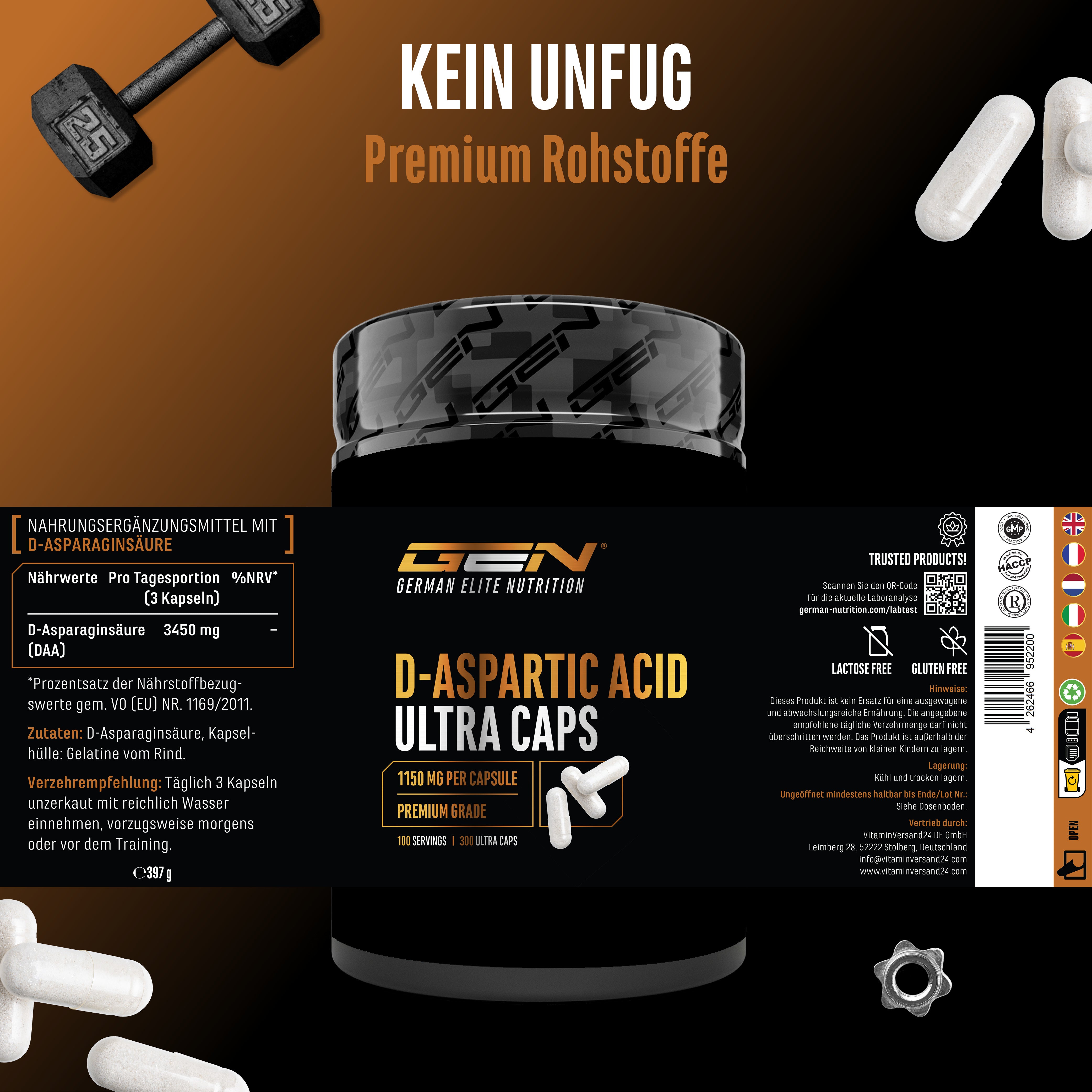 Capsule di acido D-aspartico