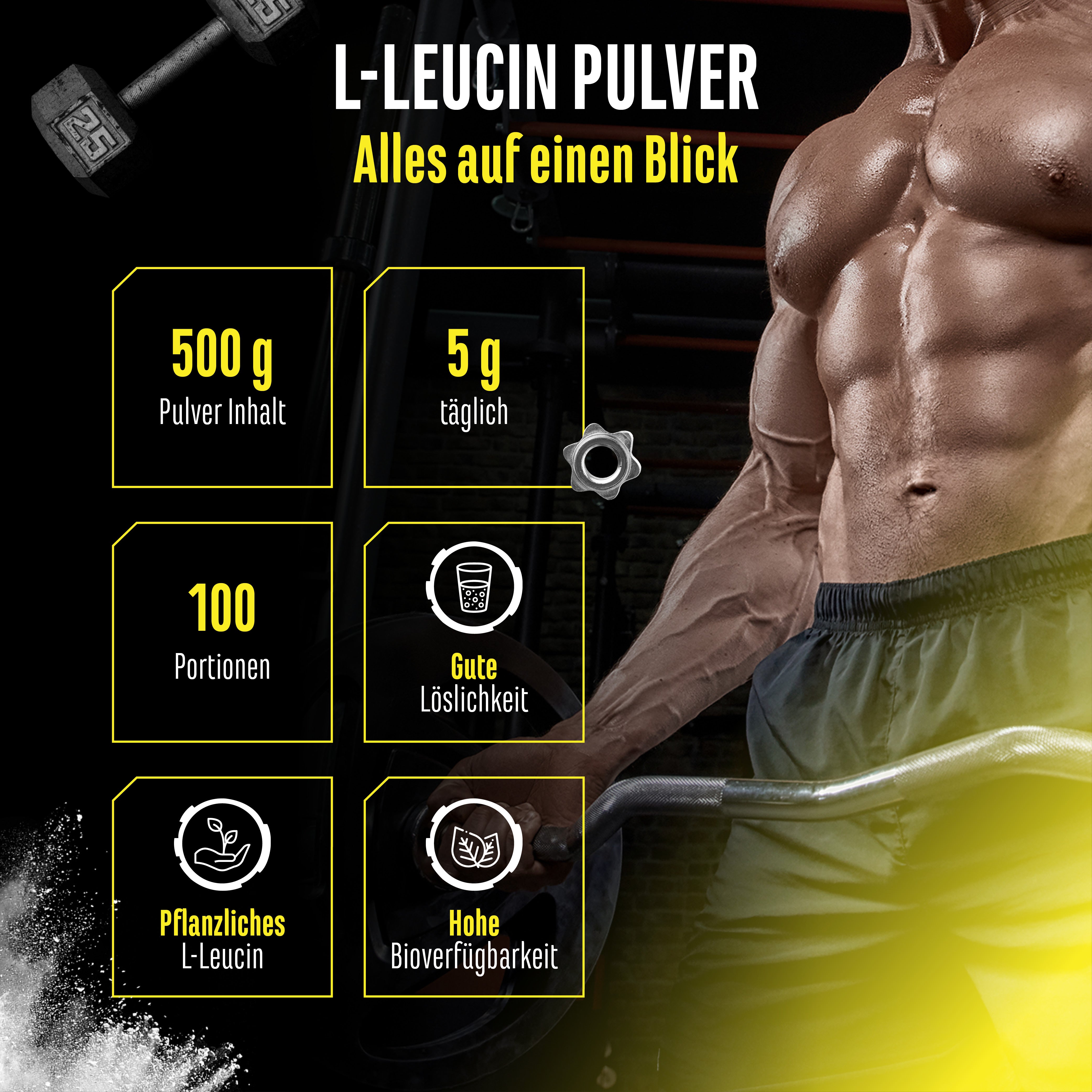 L-Leucin Pulver