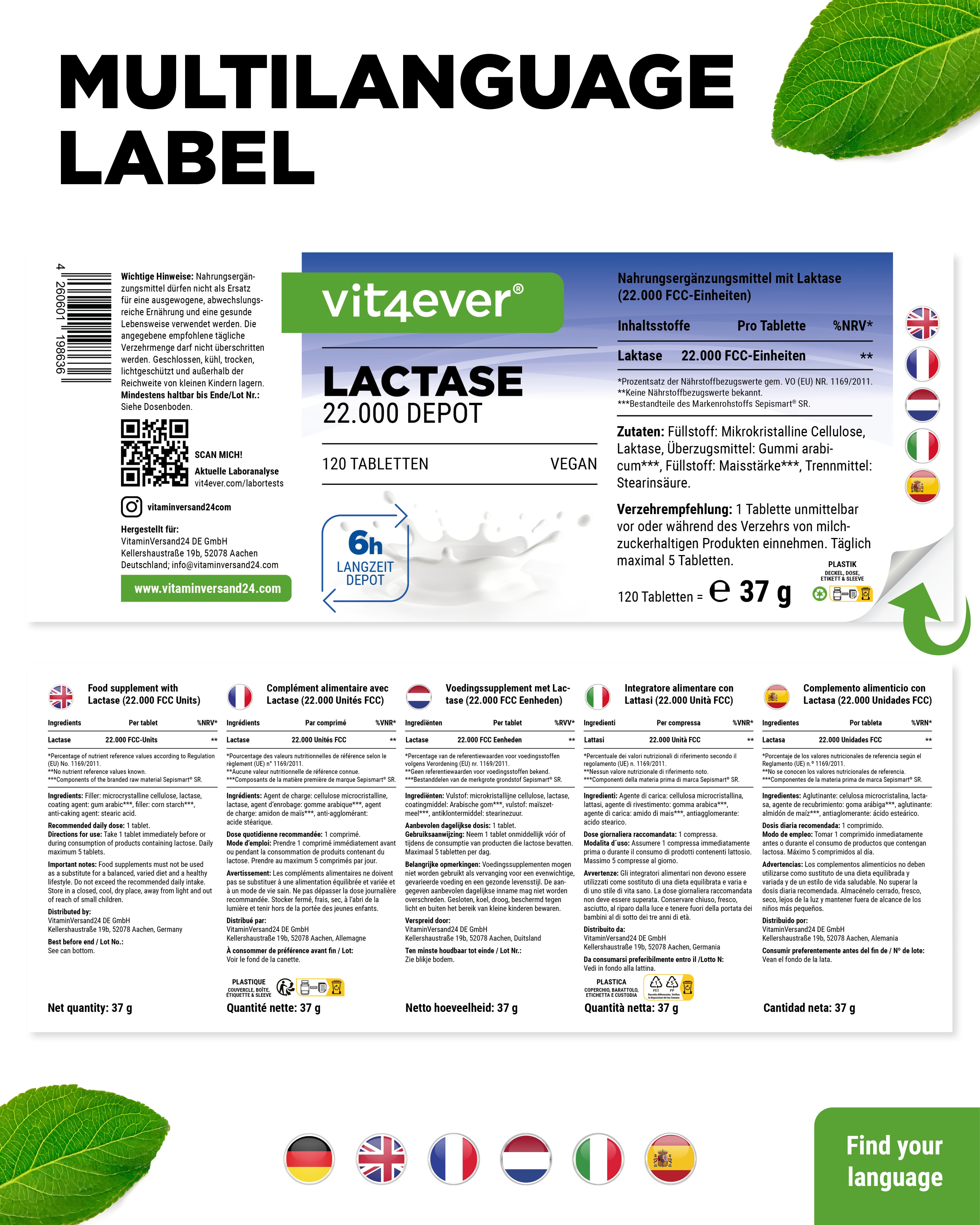 Lactase Depot 22,000