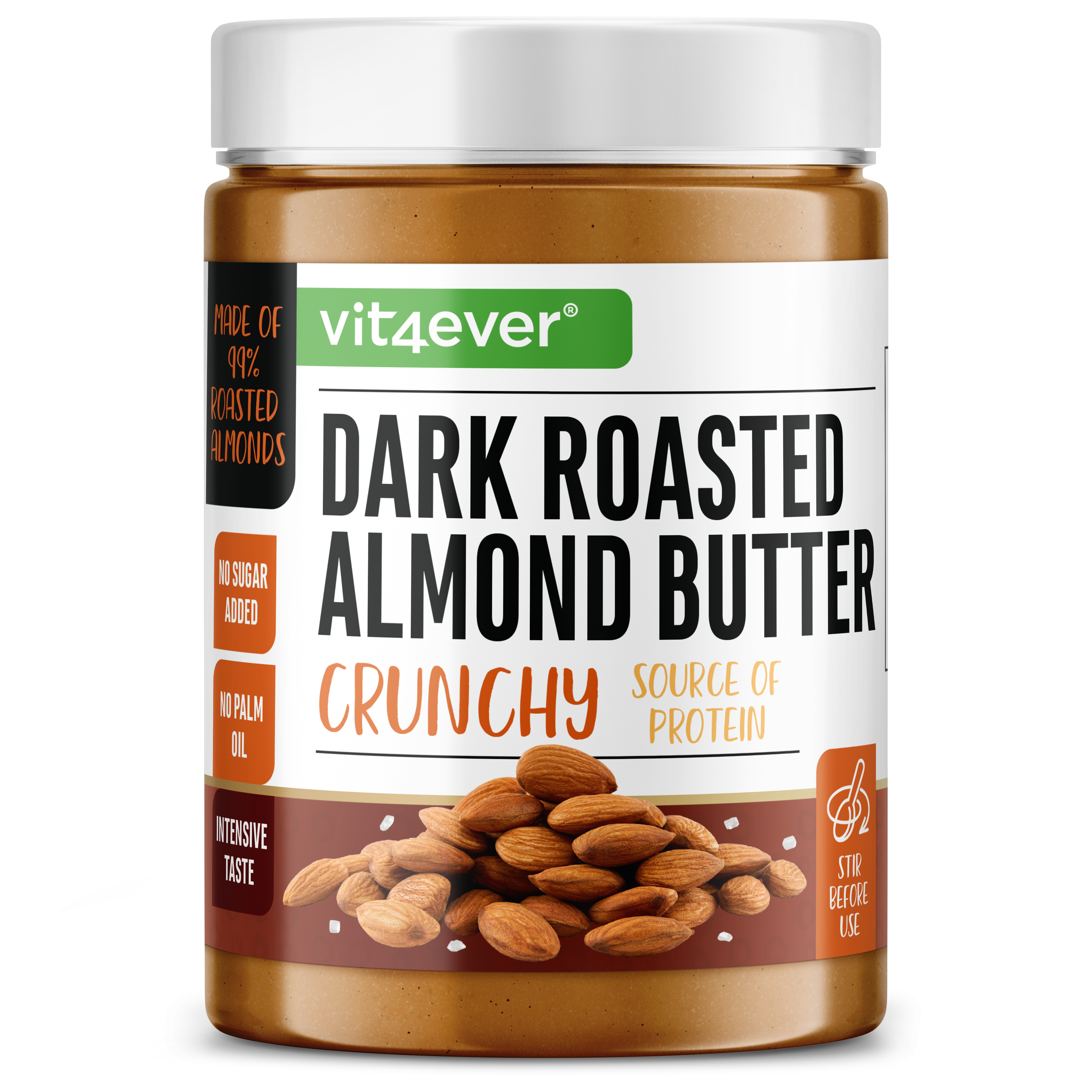 100 % Crema de almendra (Dark Roasted Crunchy) 1000 g