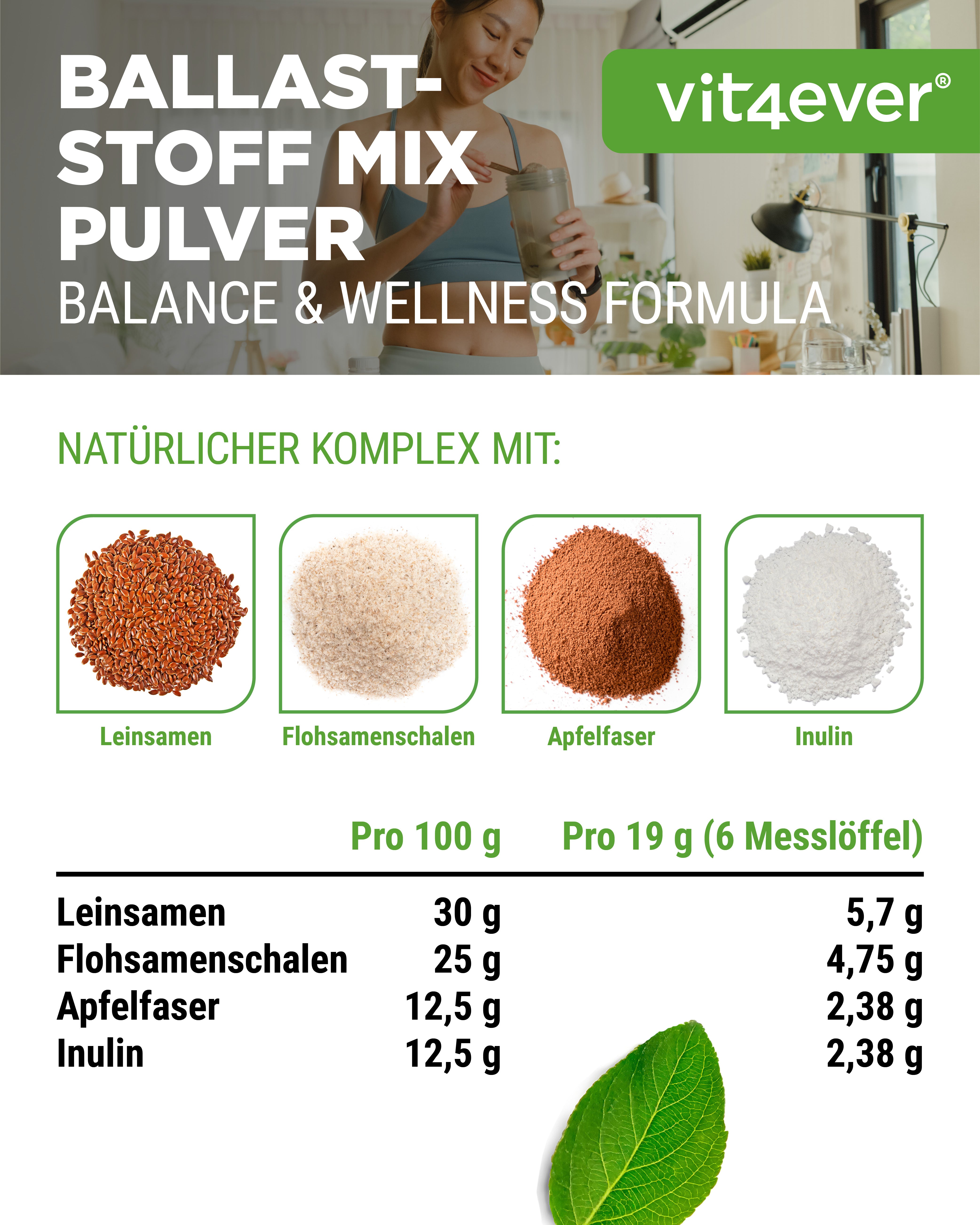 Fiber Mix - 400 g Powder