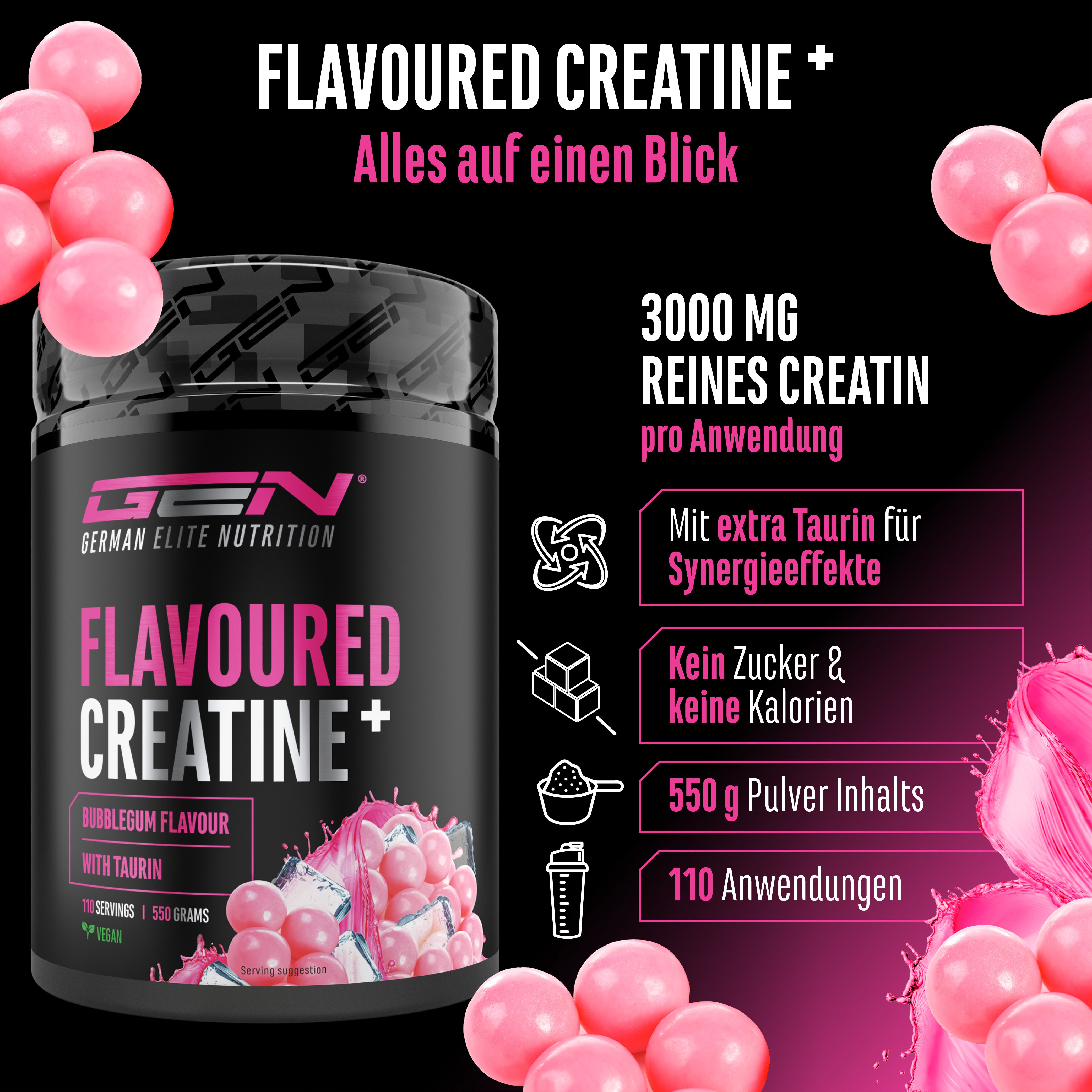 Creatina – Fragola, 550 g