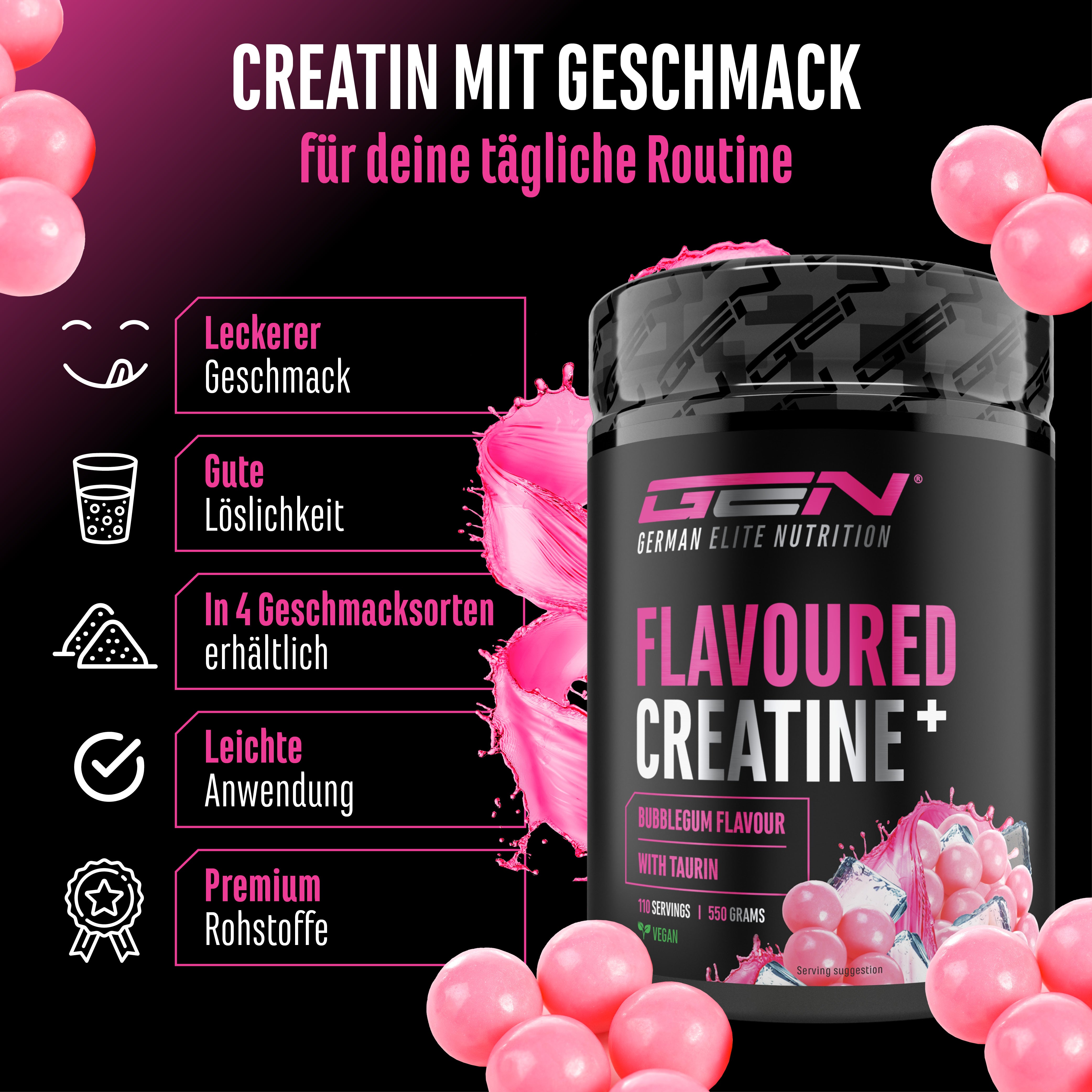 Creatina – Fragola, 550 g