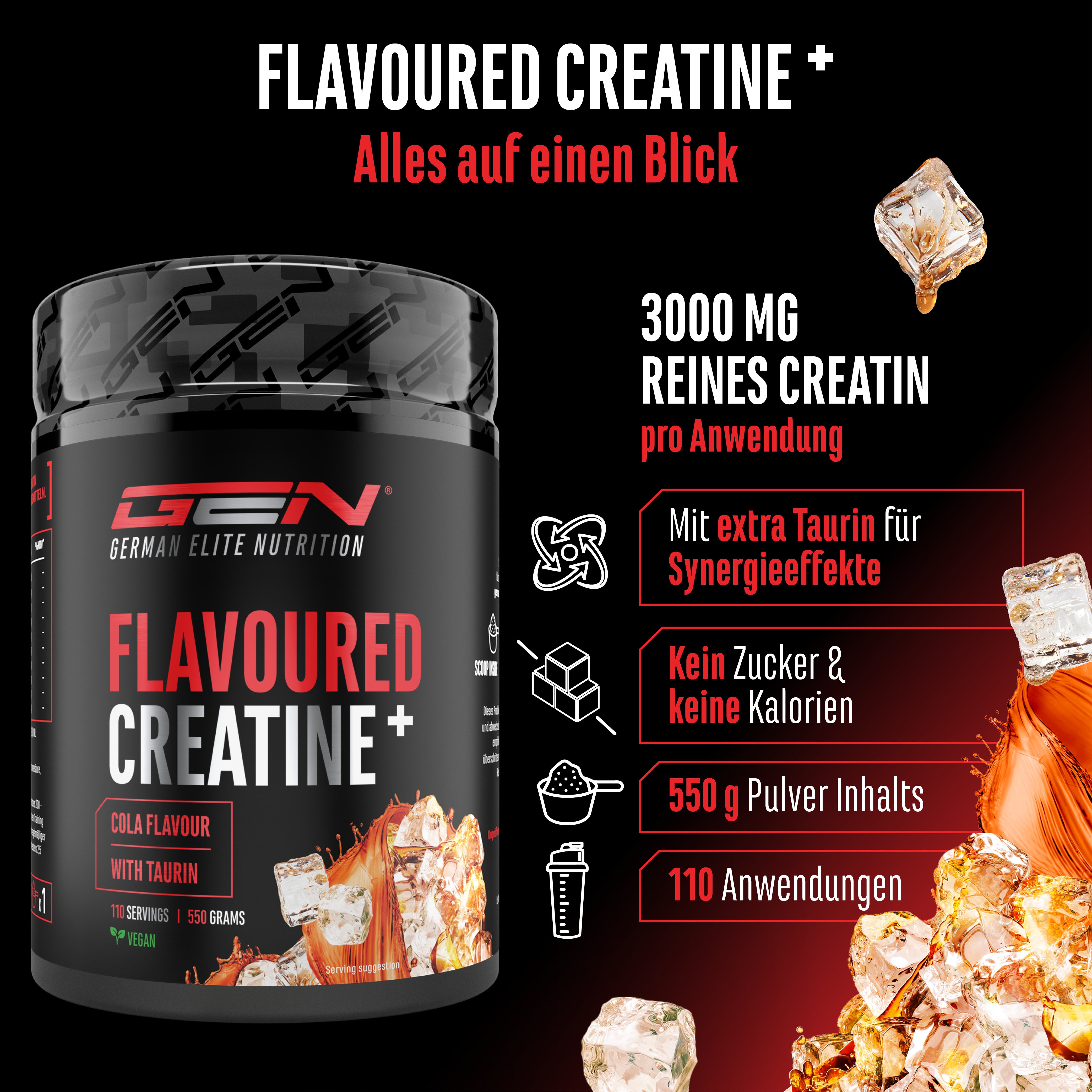 Creatina – Fragola, 550 g