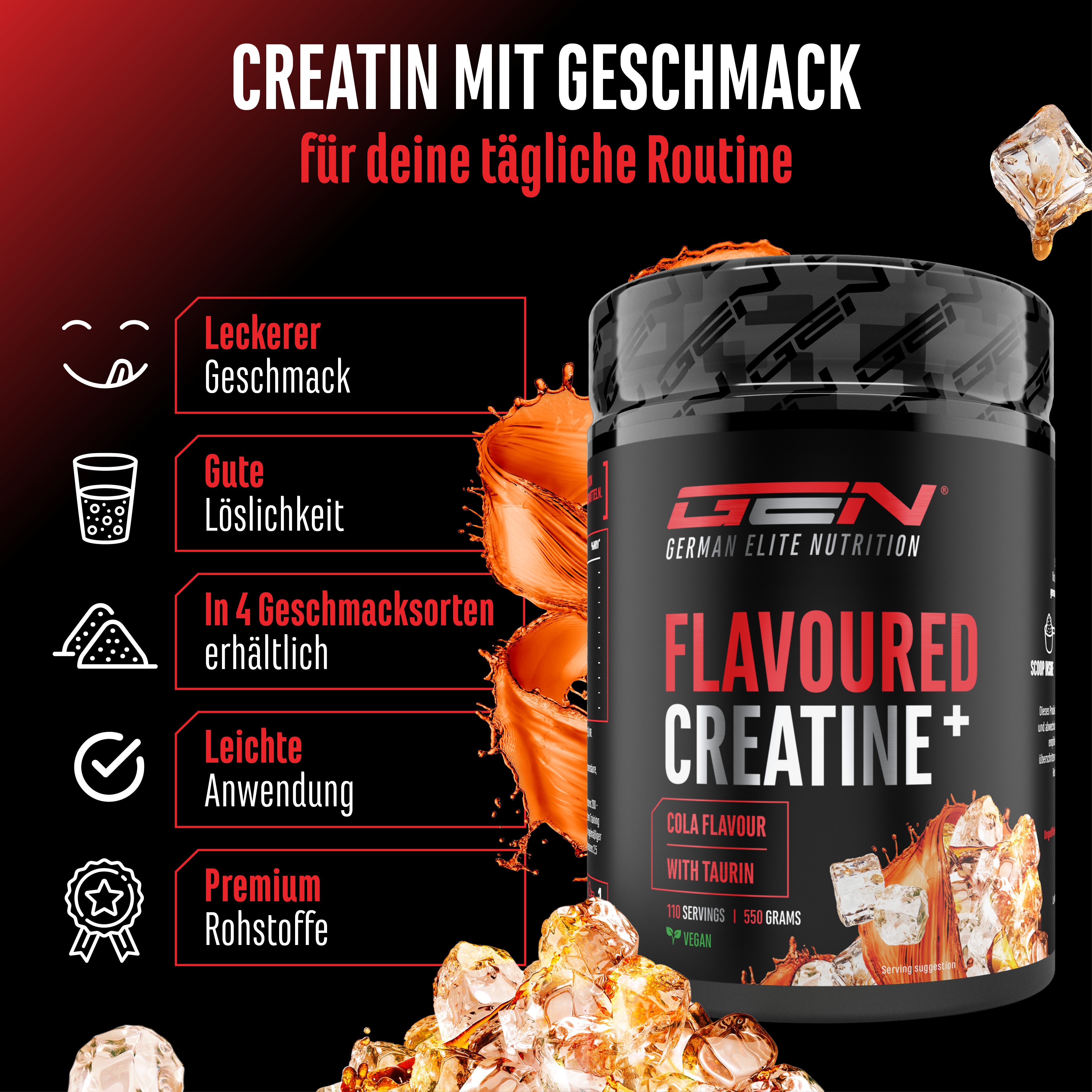 Creatina – Fragola, 550 g