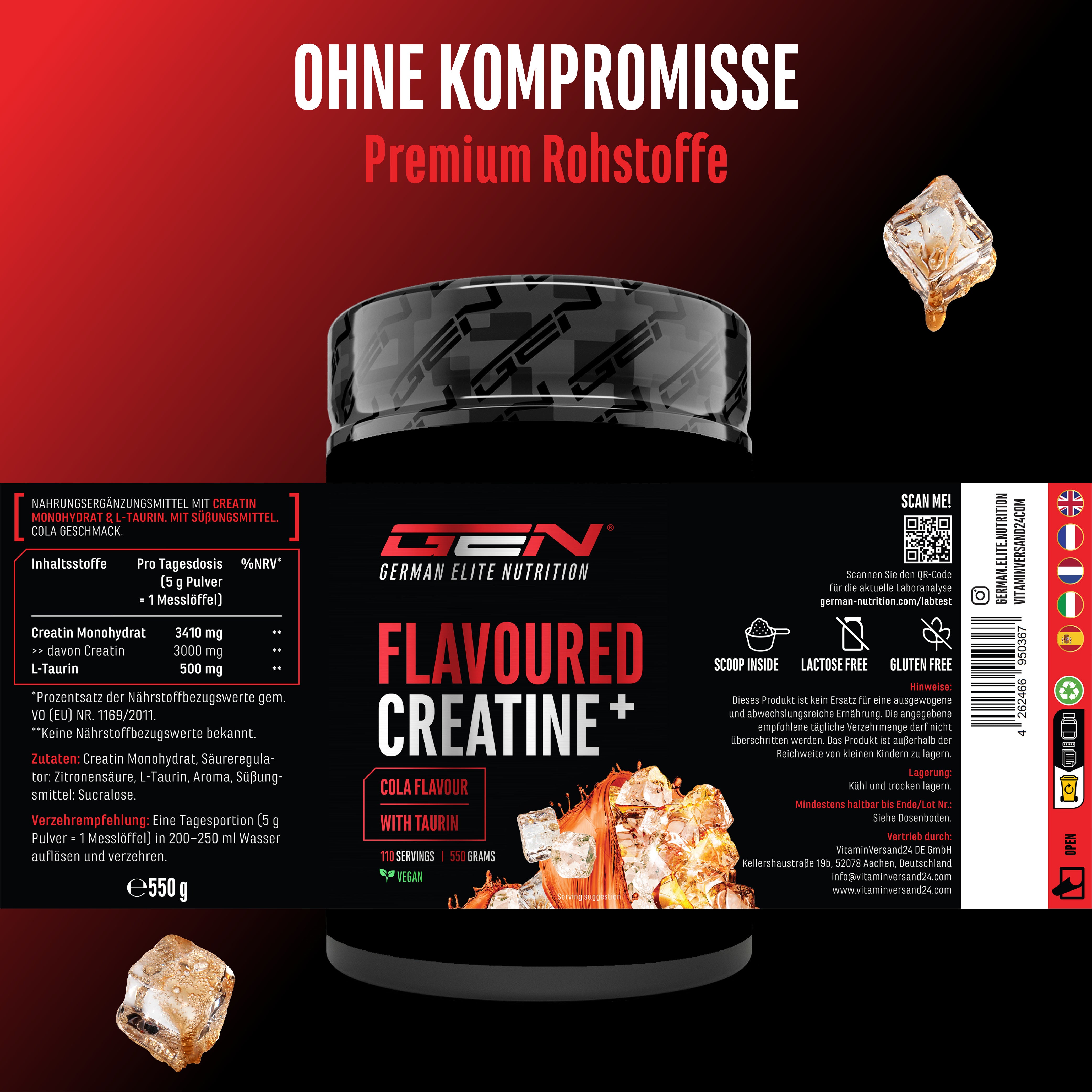 Creatina – Fragola, 550 g
