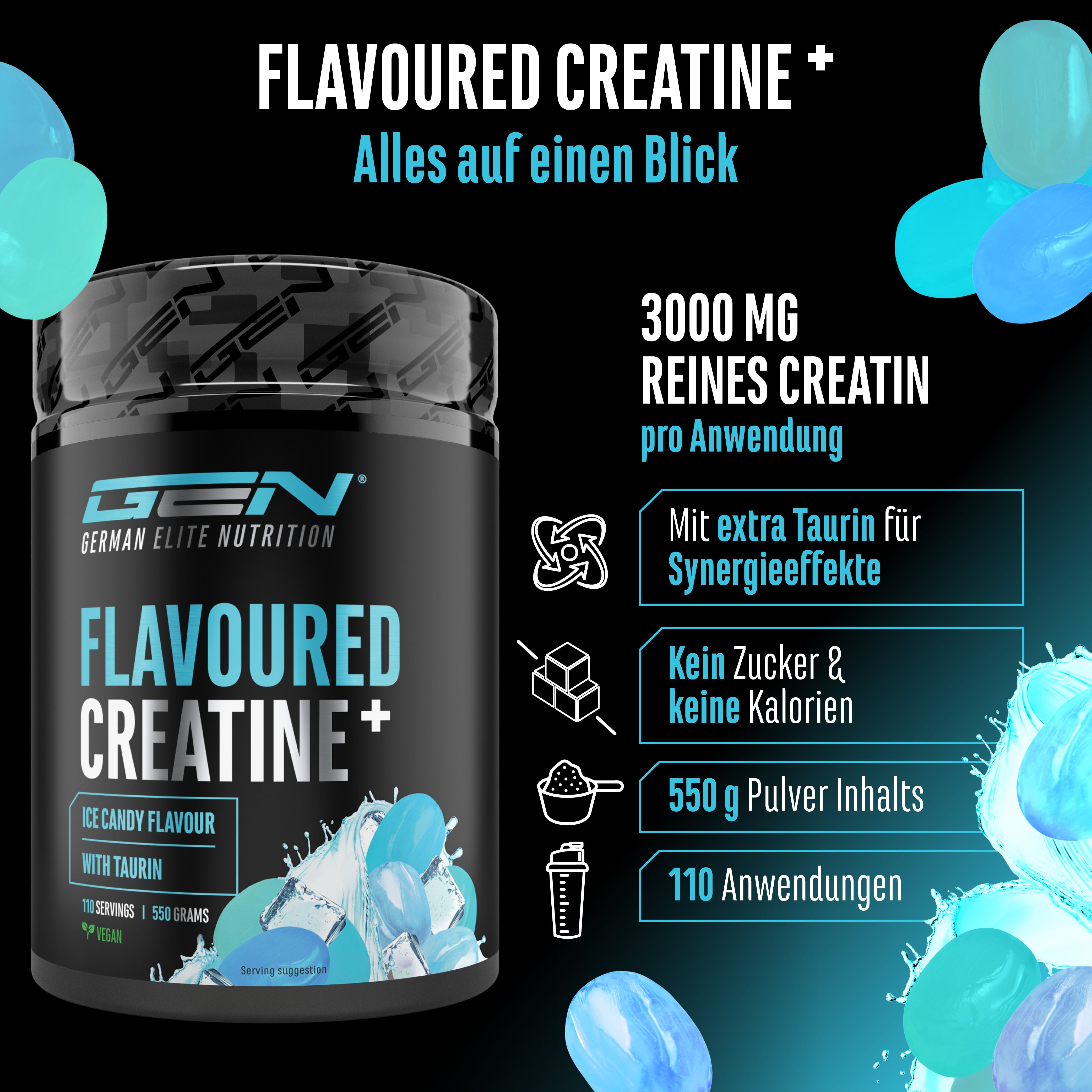 Creatina – Fragola, 550 g
