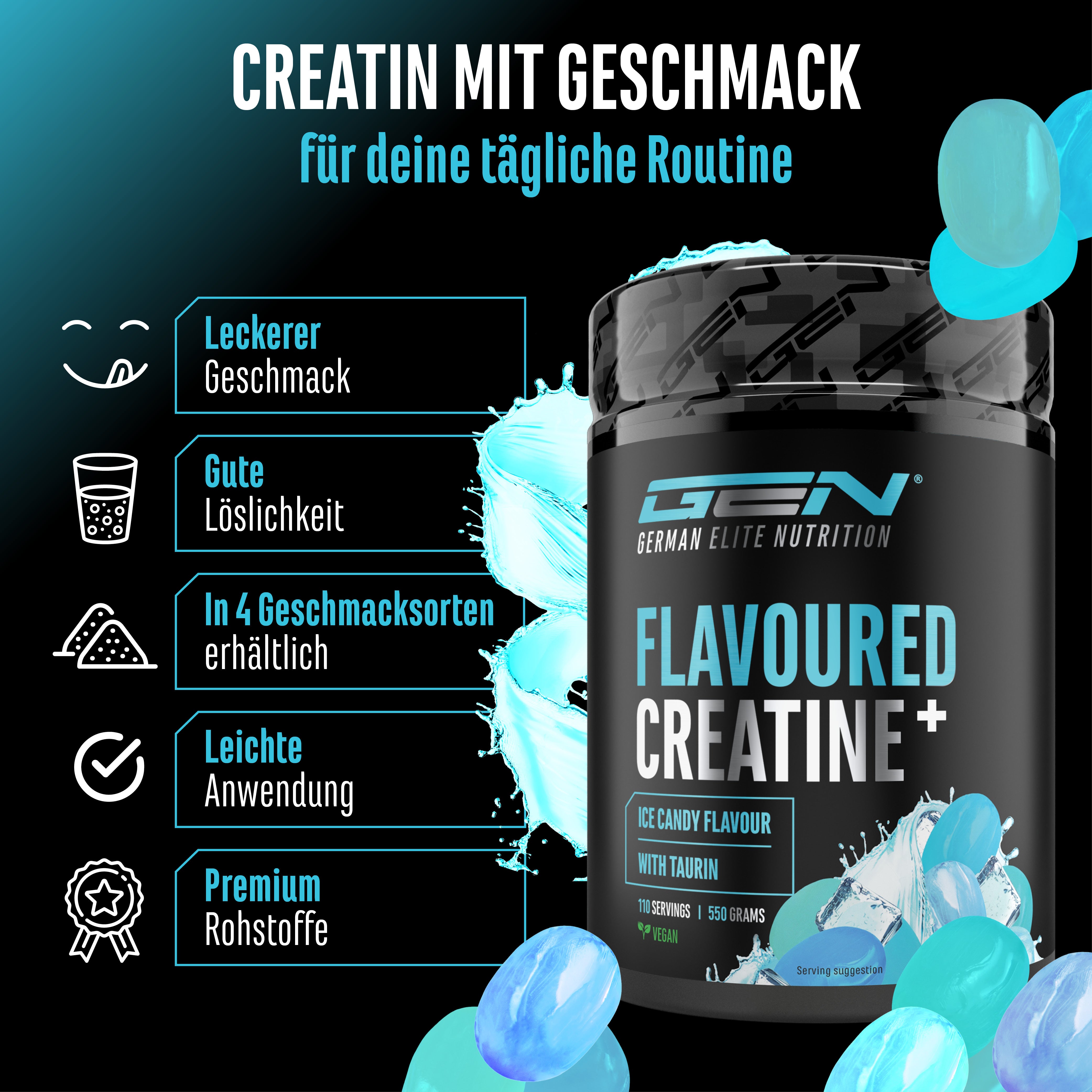 Creatina – Fragola, 550 g