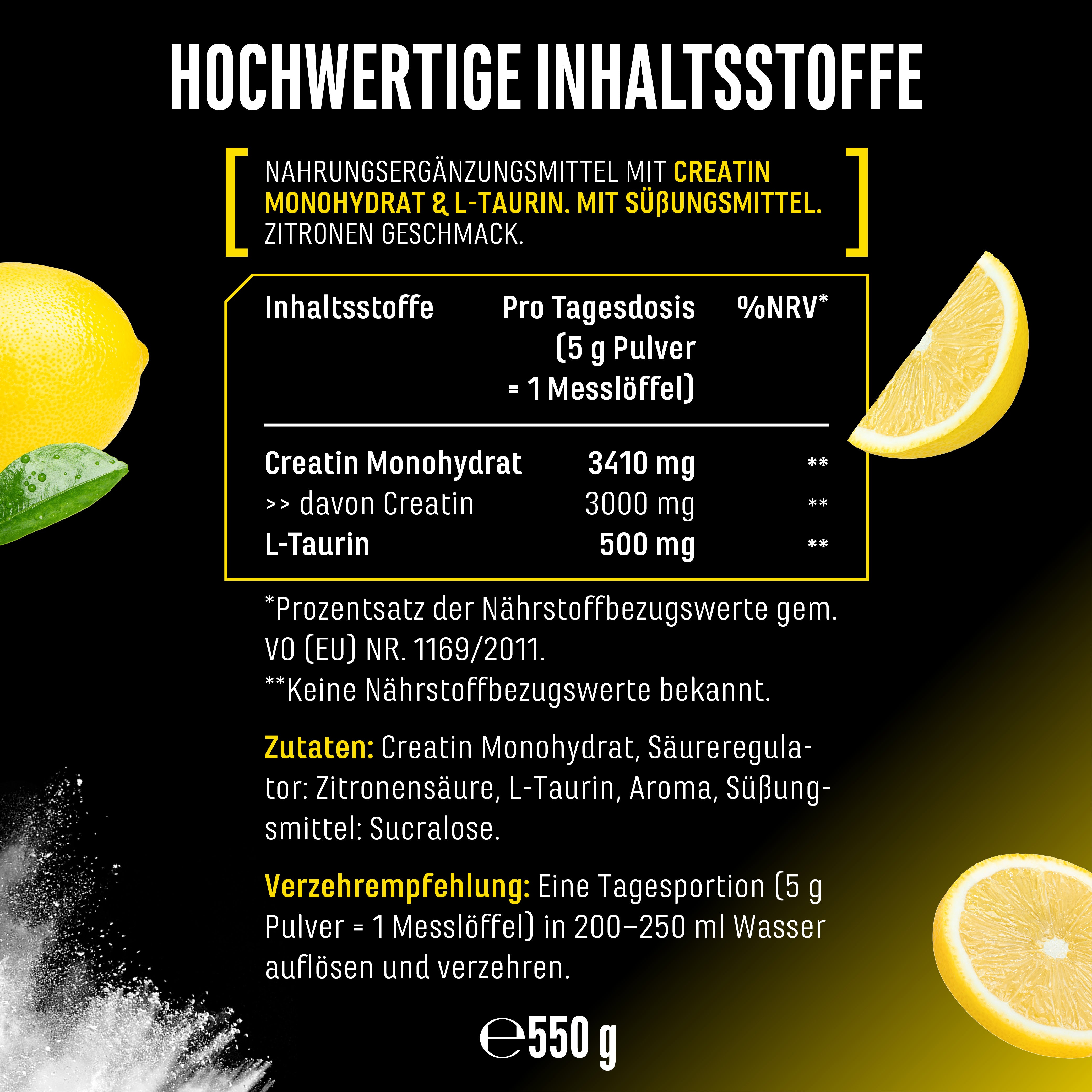Creatina – Fragola, 550 g