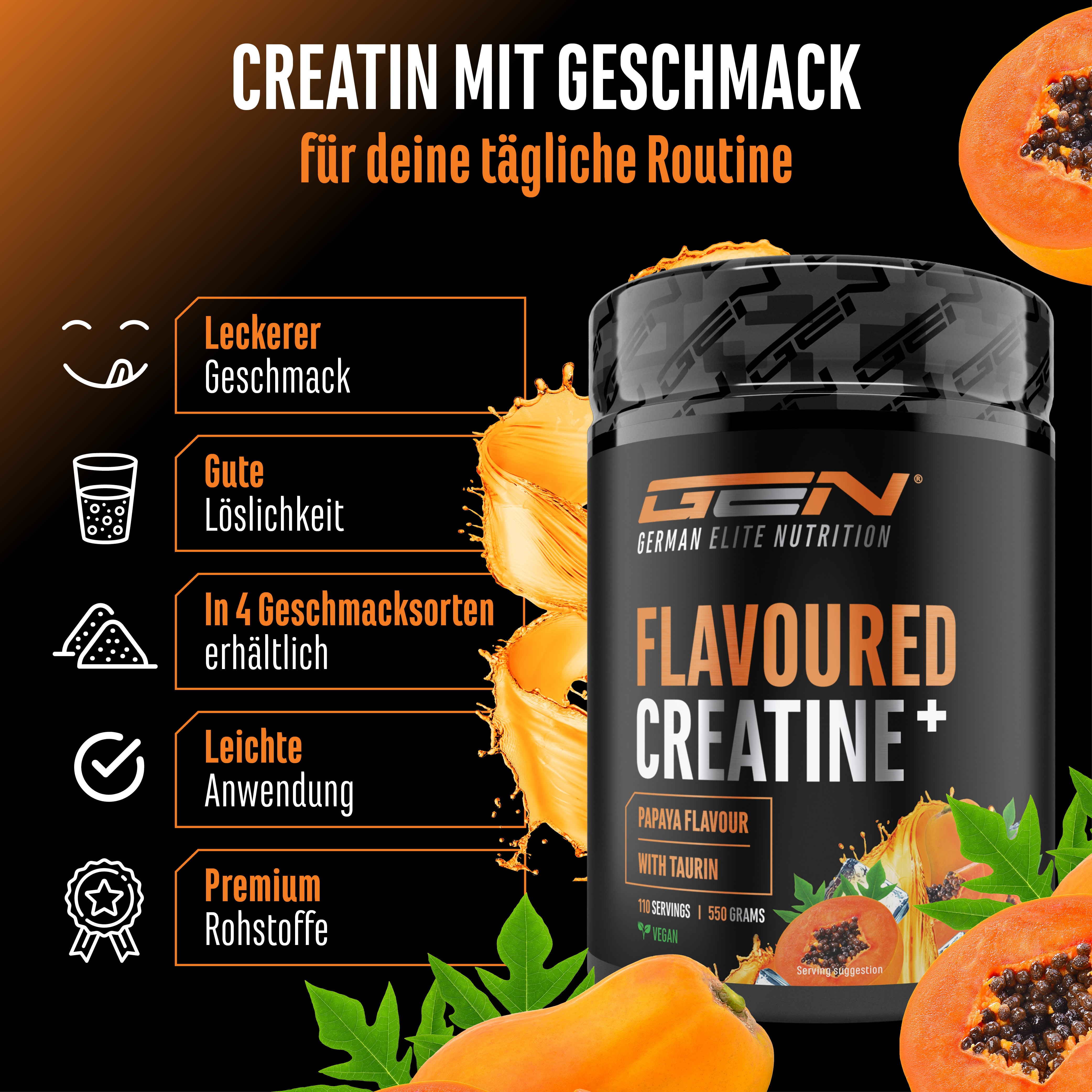 Creatina – Fragola, 550 g