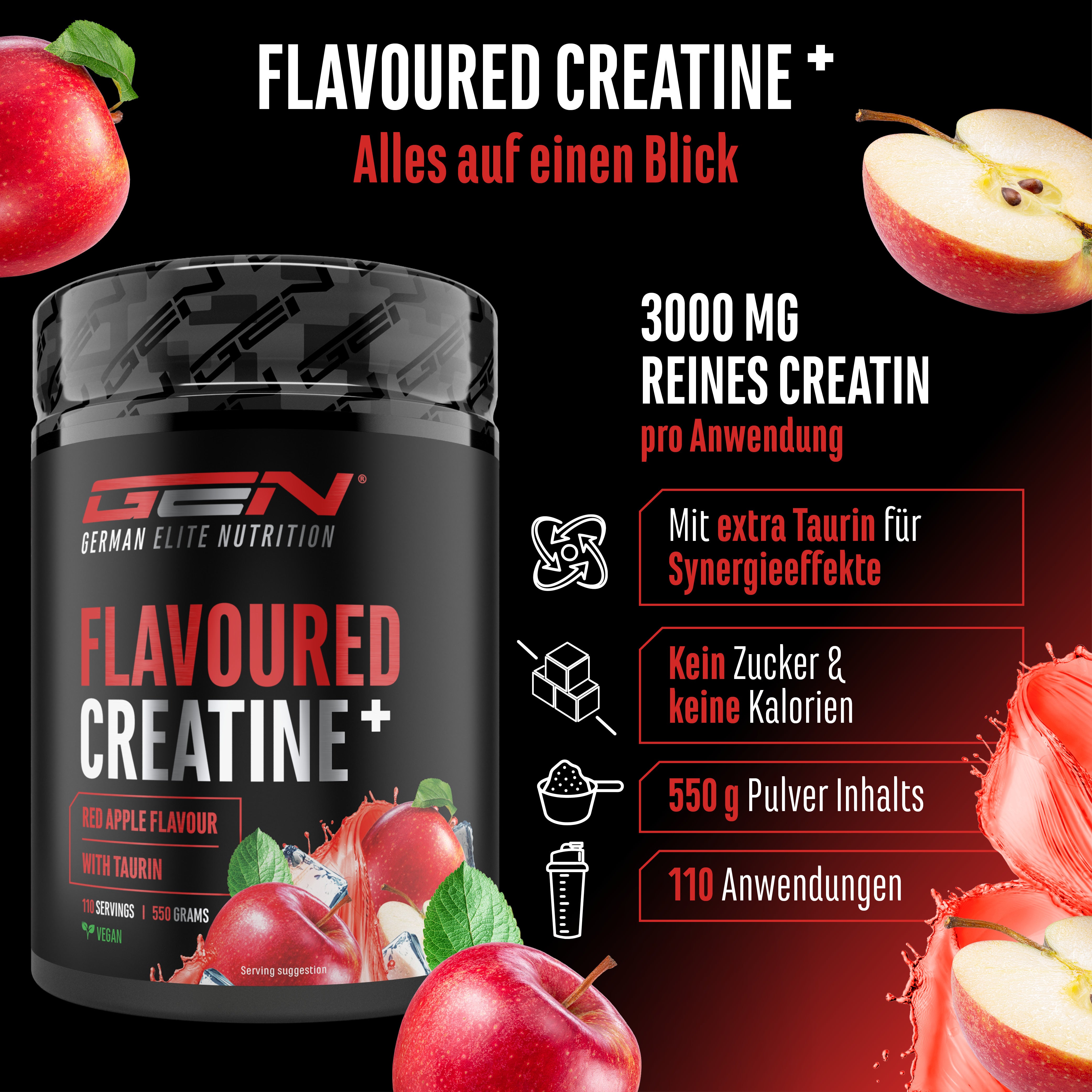 Creatina – Fragola, 550 g