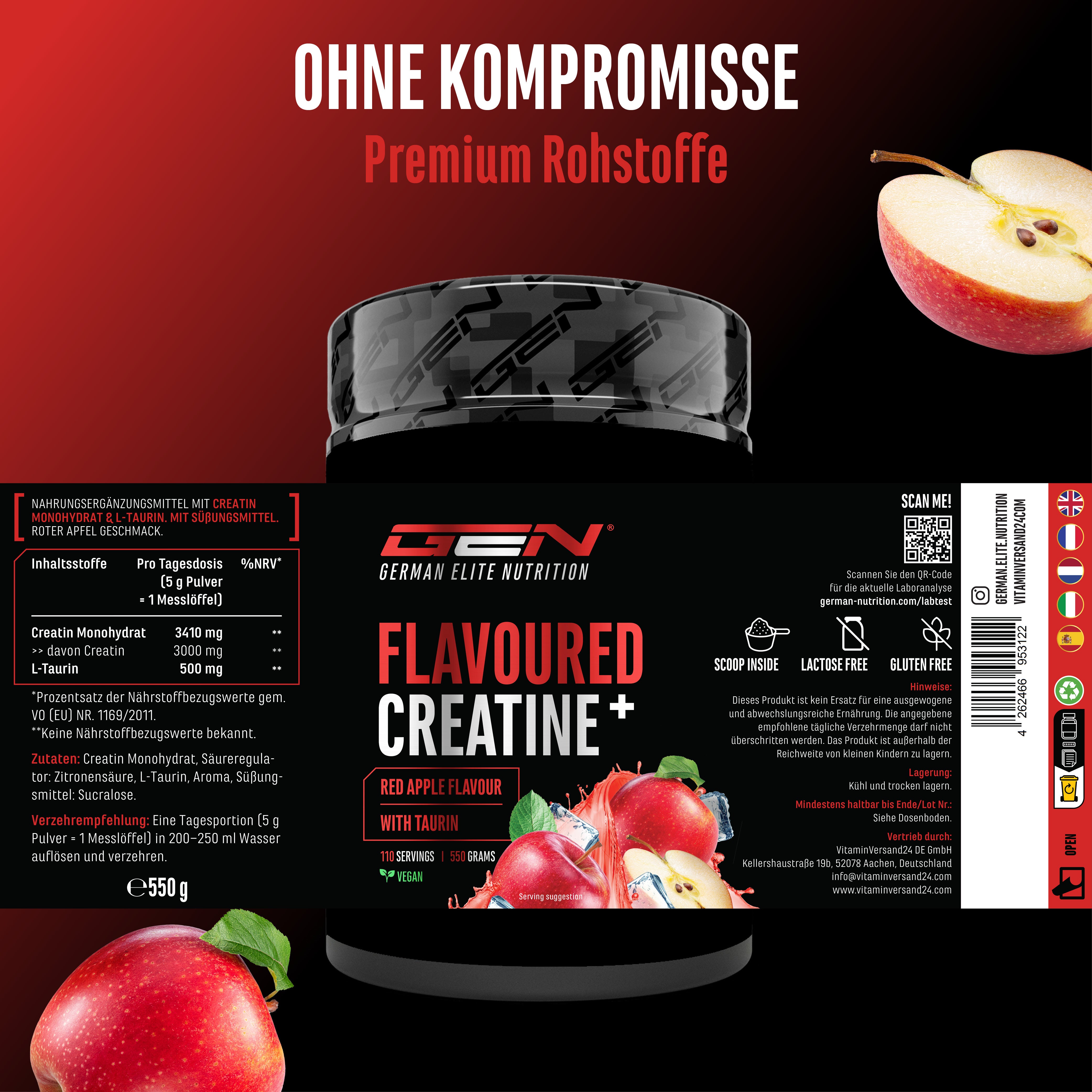 Creatina – Fragola, 550 g