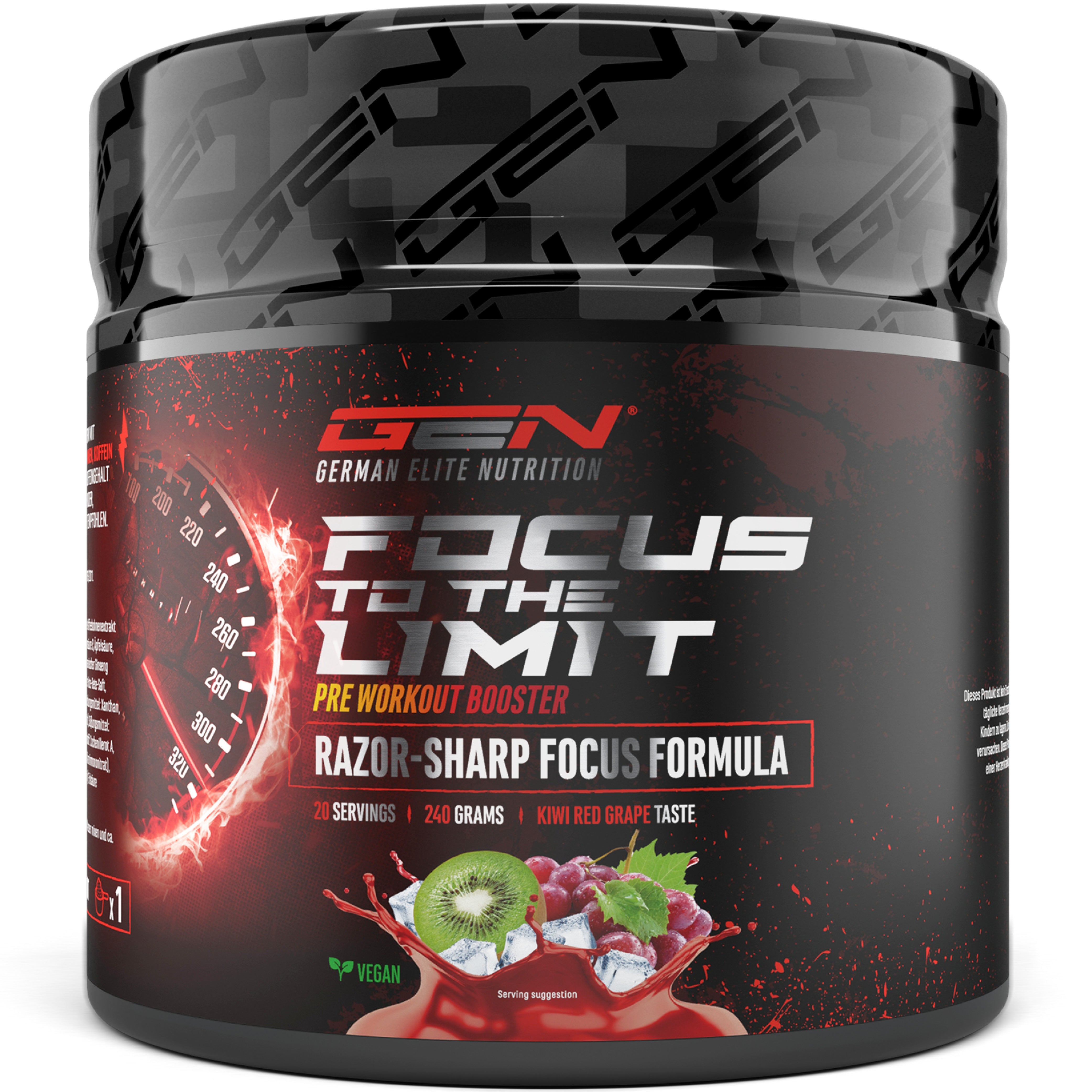 Focus to the Limit - Kiwi Raisin, 240 g
