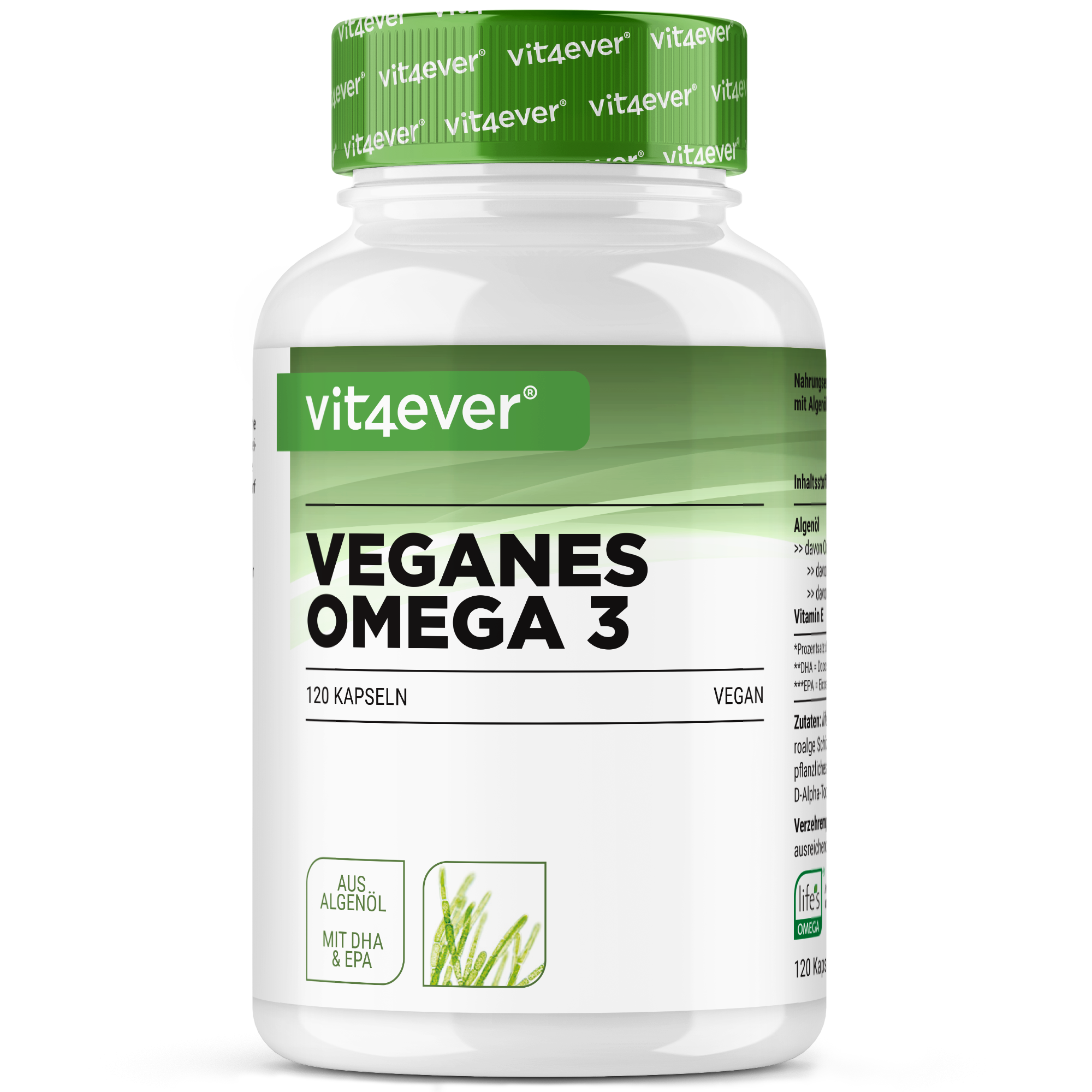 Algenöl Omega-3 Vegan