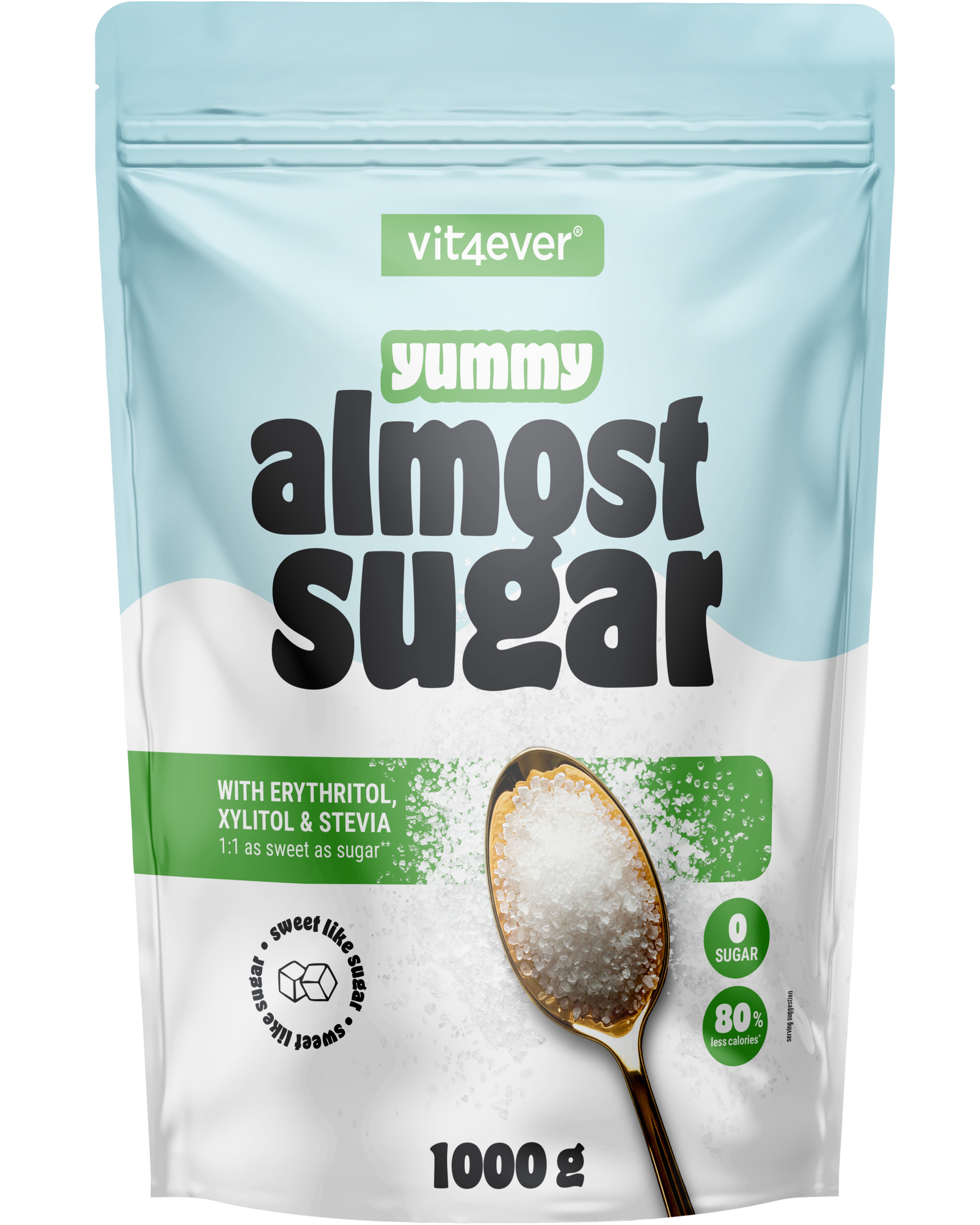 Almost Sugar - Erythrit, Xylit und Stevia