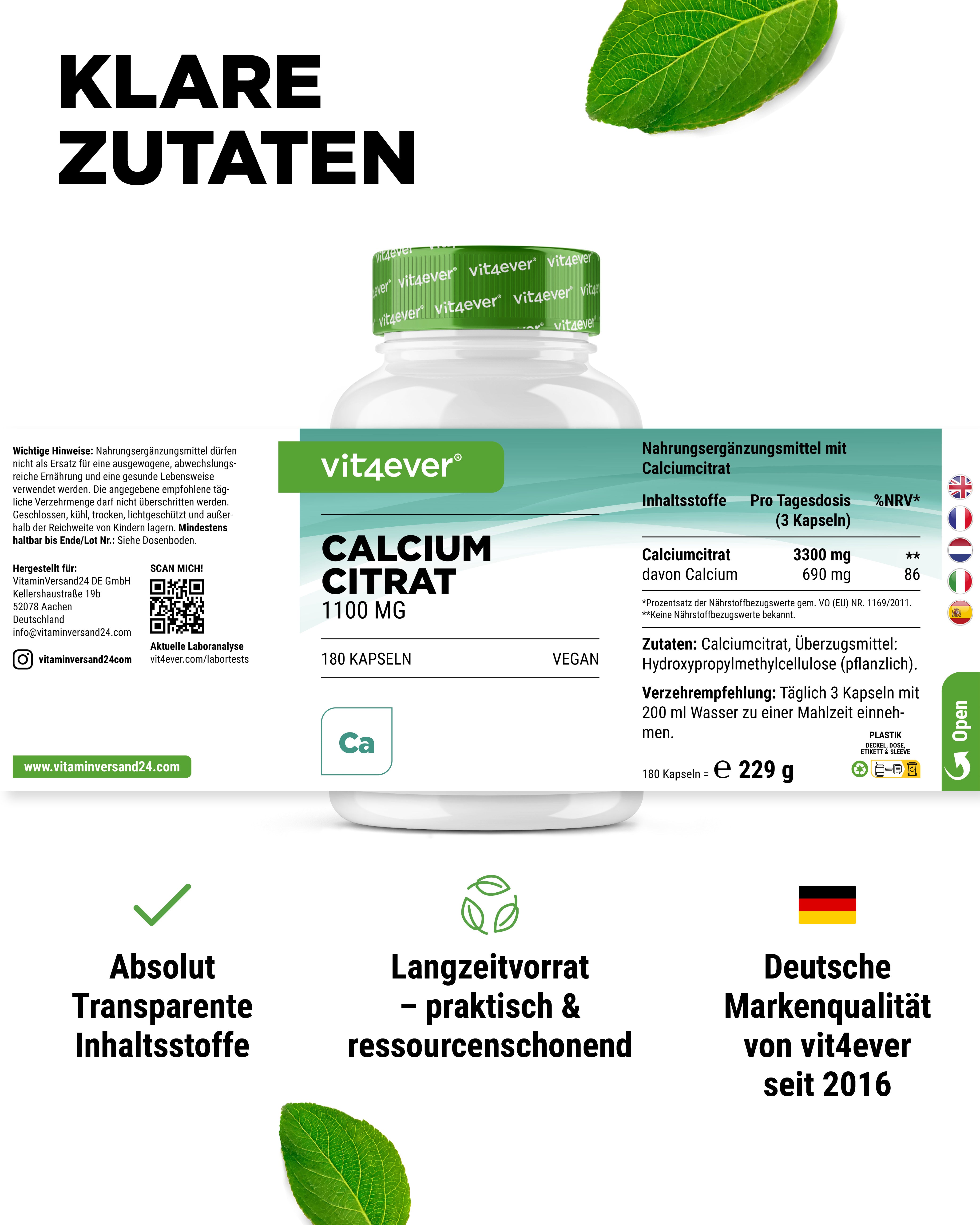 Calcium Citrat Kapseln