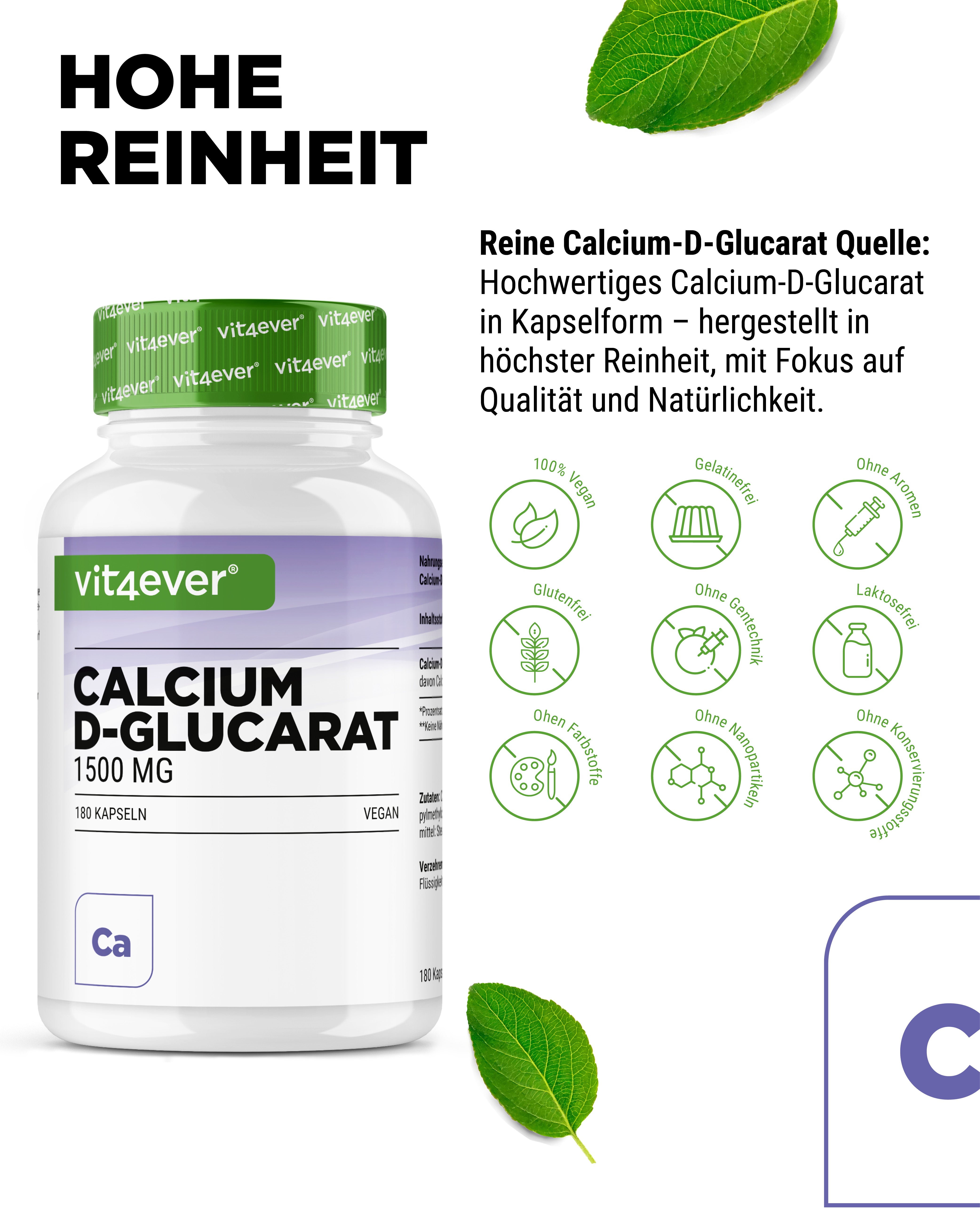 Capsule di calcio D-glucarato