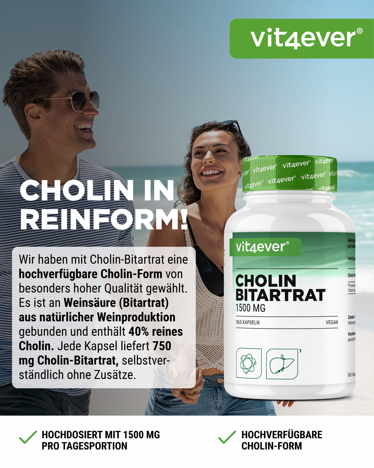 Cholin Bitartrat 1500 mg