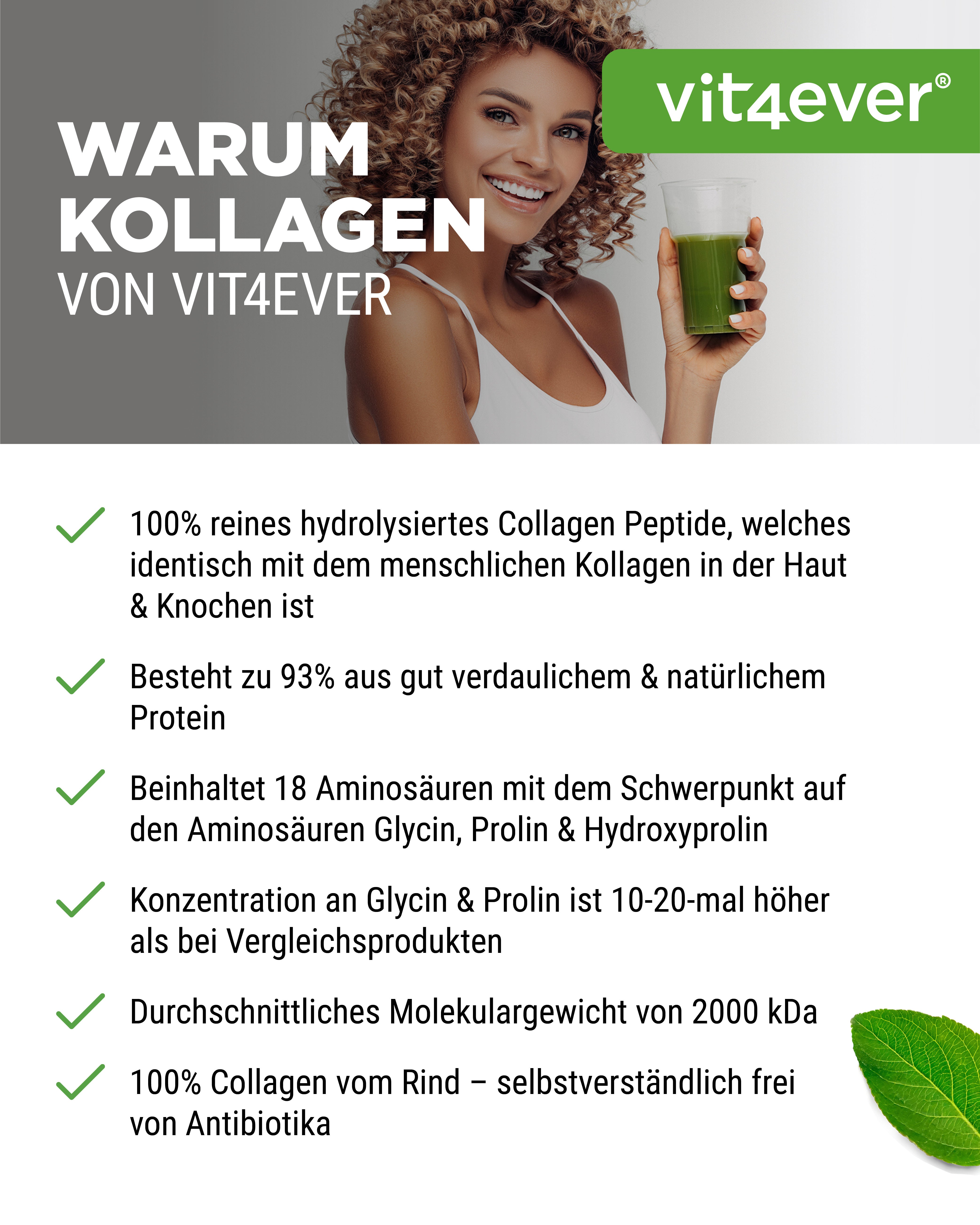 Proszek kolagenowy - 1000 g - Bezsmakowy