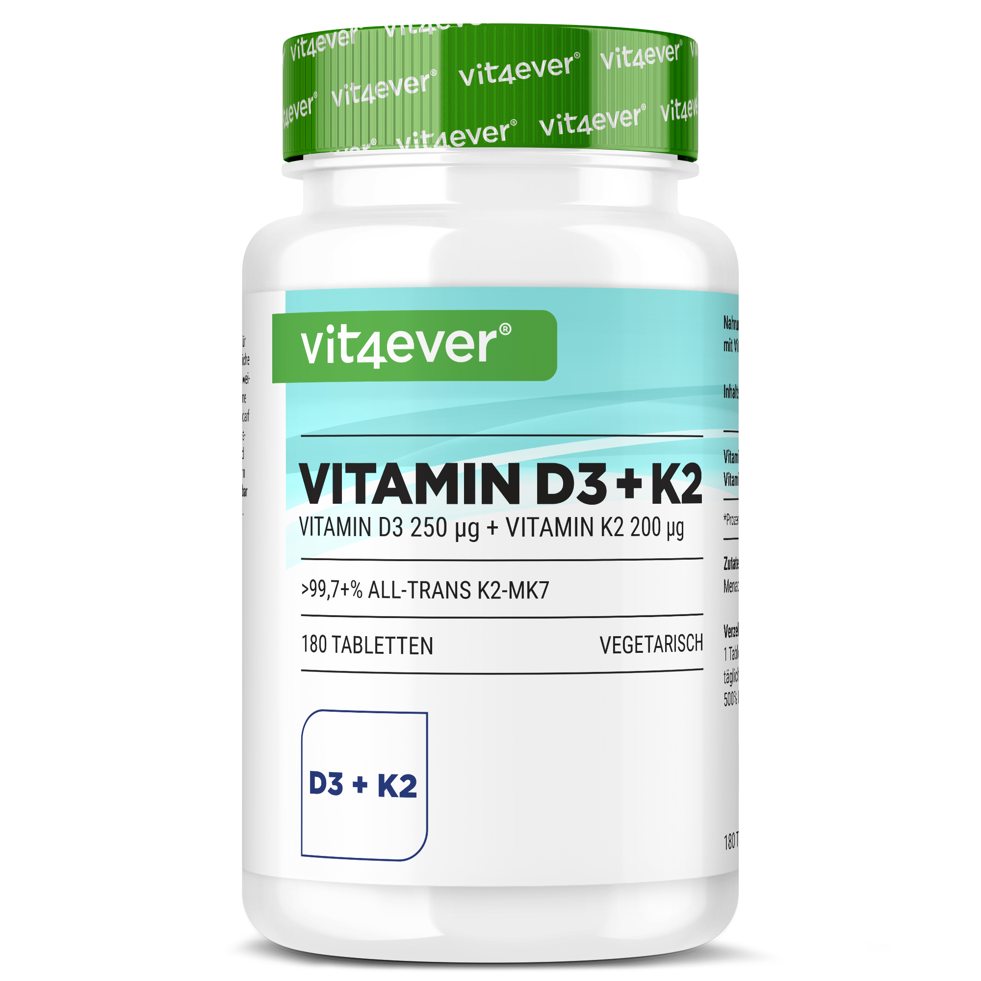 Vitamin D3 10.000 I.E. + Vitamin K2 200 mcg