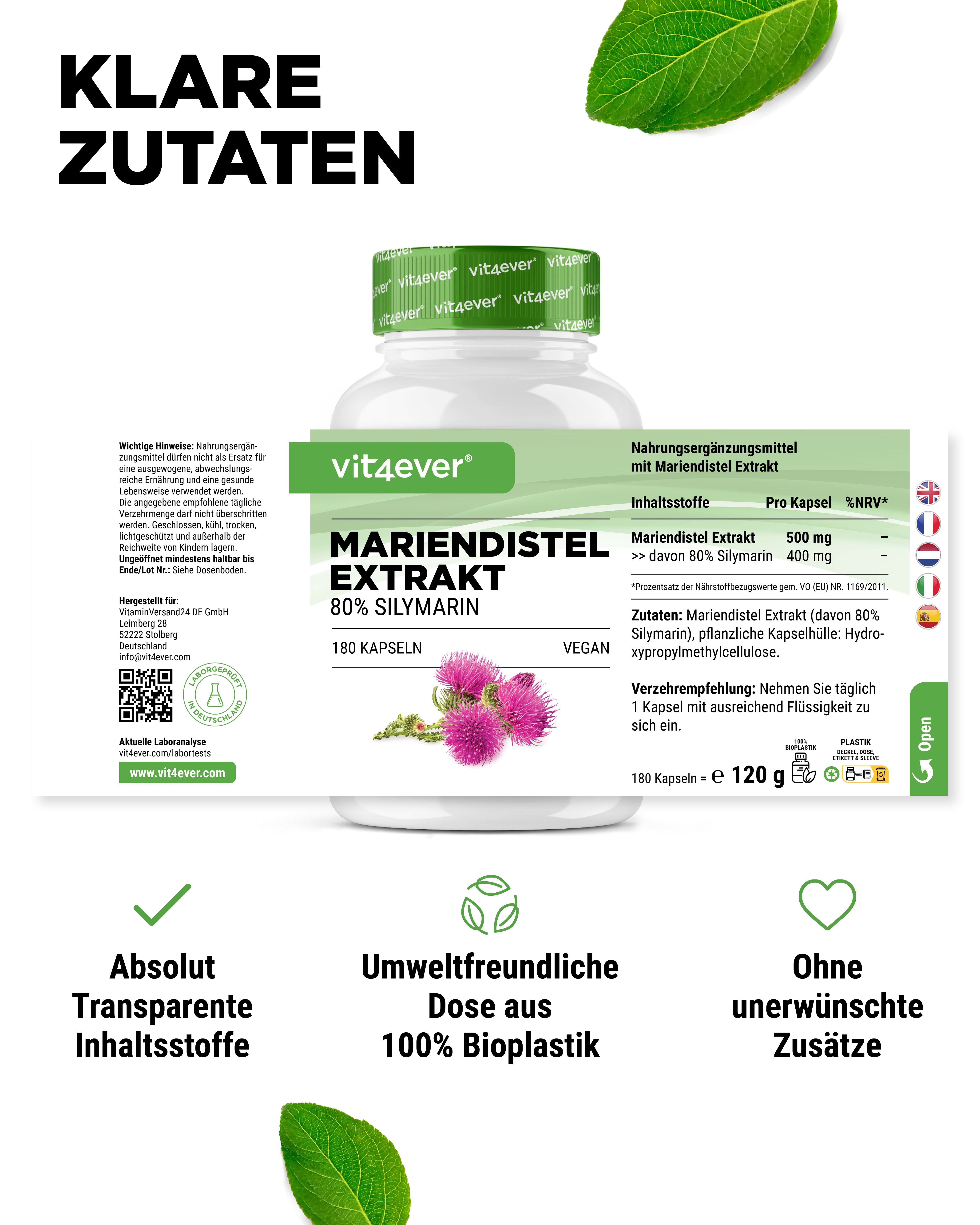 Estratto di Cardo mariano 500 mg
