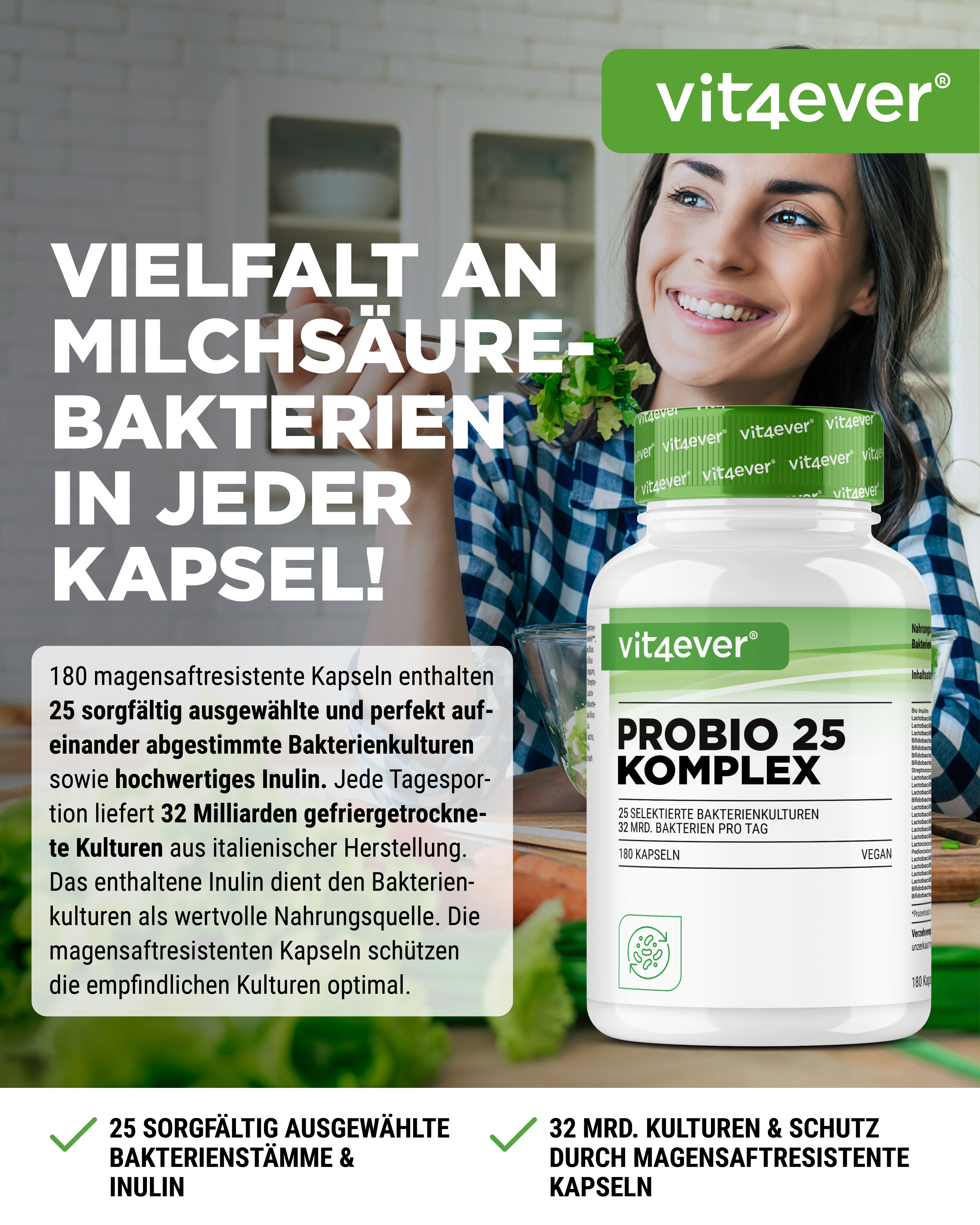 Probio 25 Komplex - 180 capsules - 27 miljard darmbacteriën