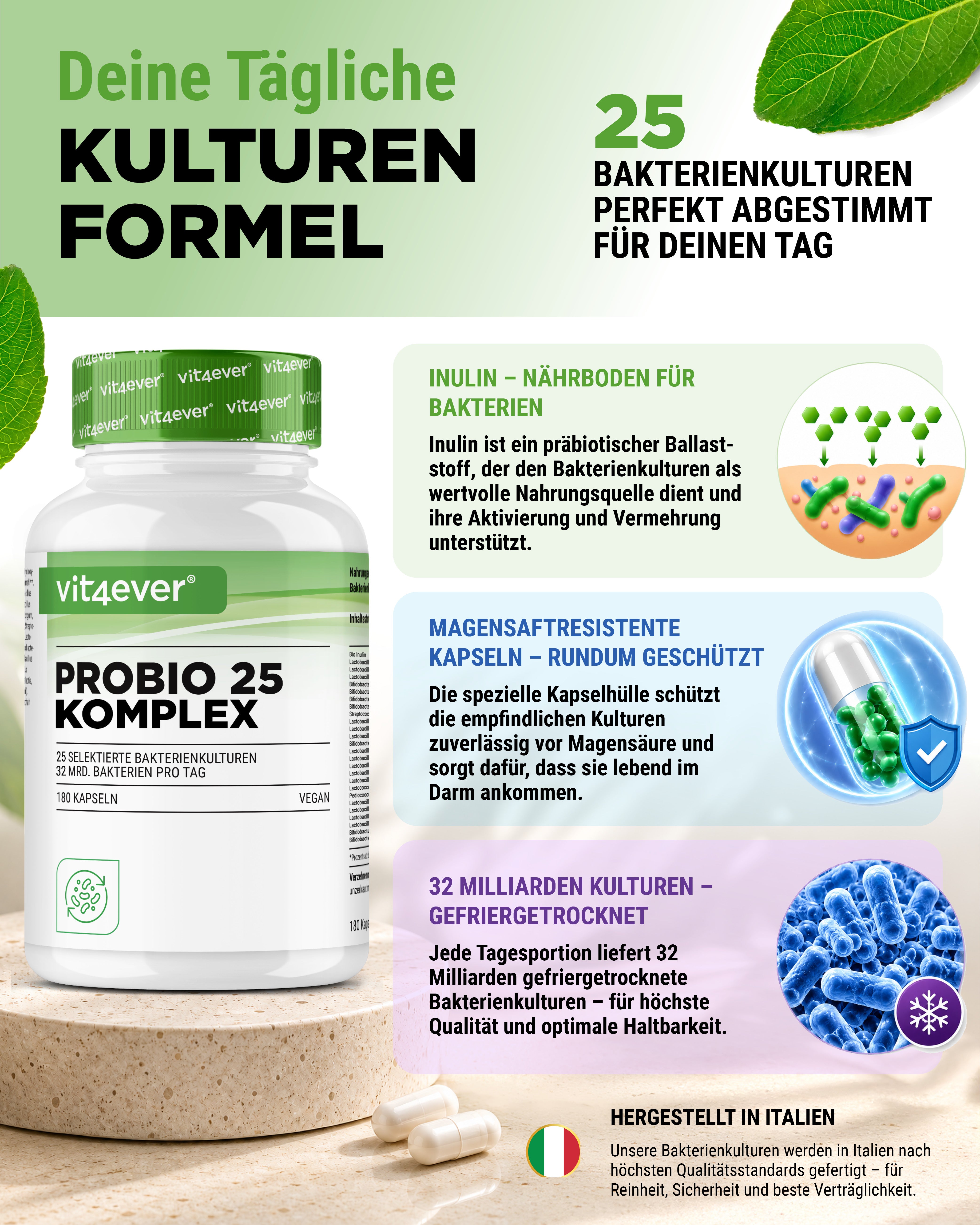 Probio 25 Komplex - 180 capsules - 27 miljard darmbacteriën