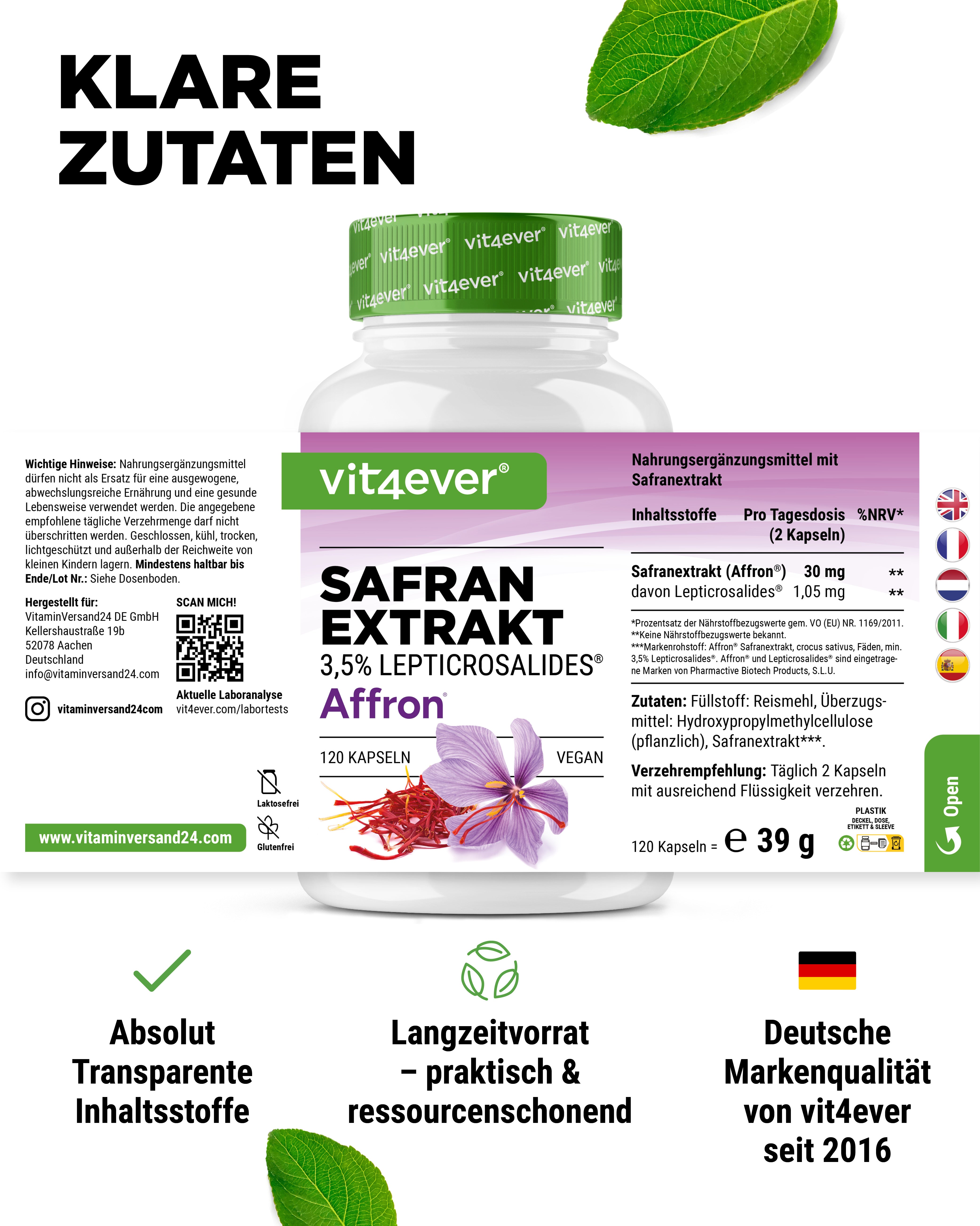 Safran Exktrakt - AFFRON®
