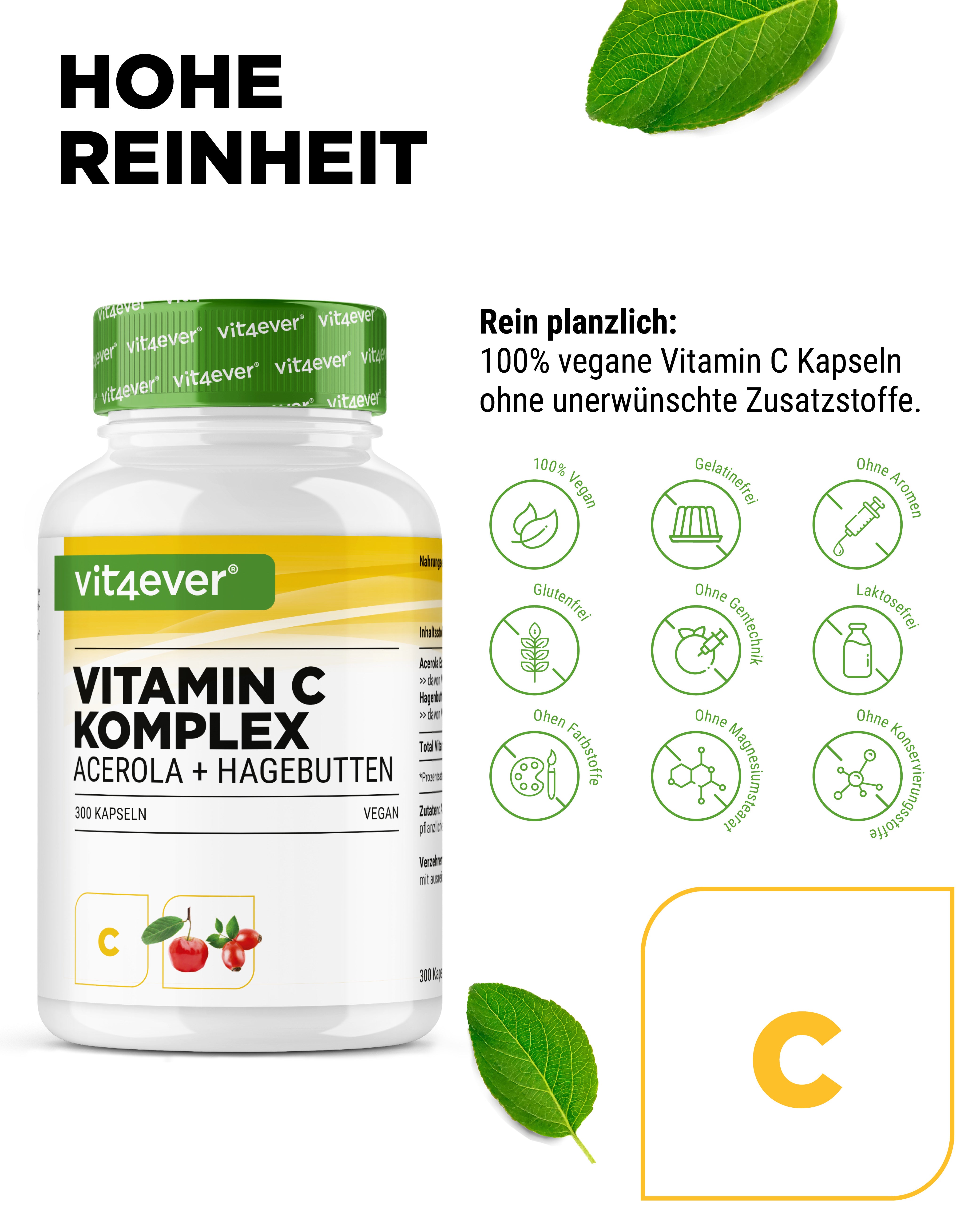 Kompleks witaminy C (Acerola+Dzika róża)