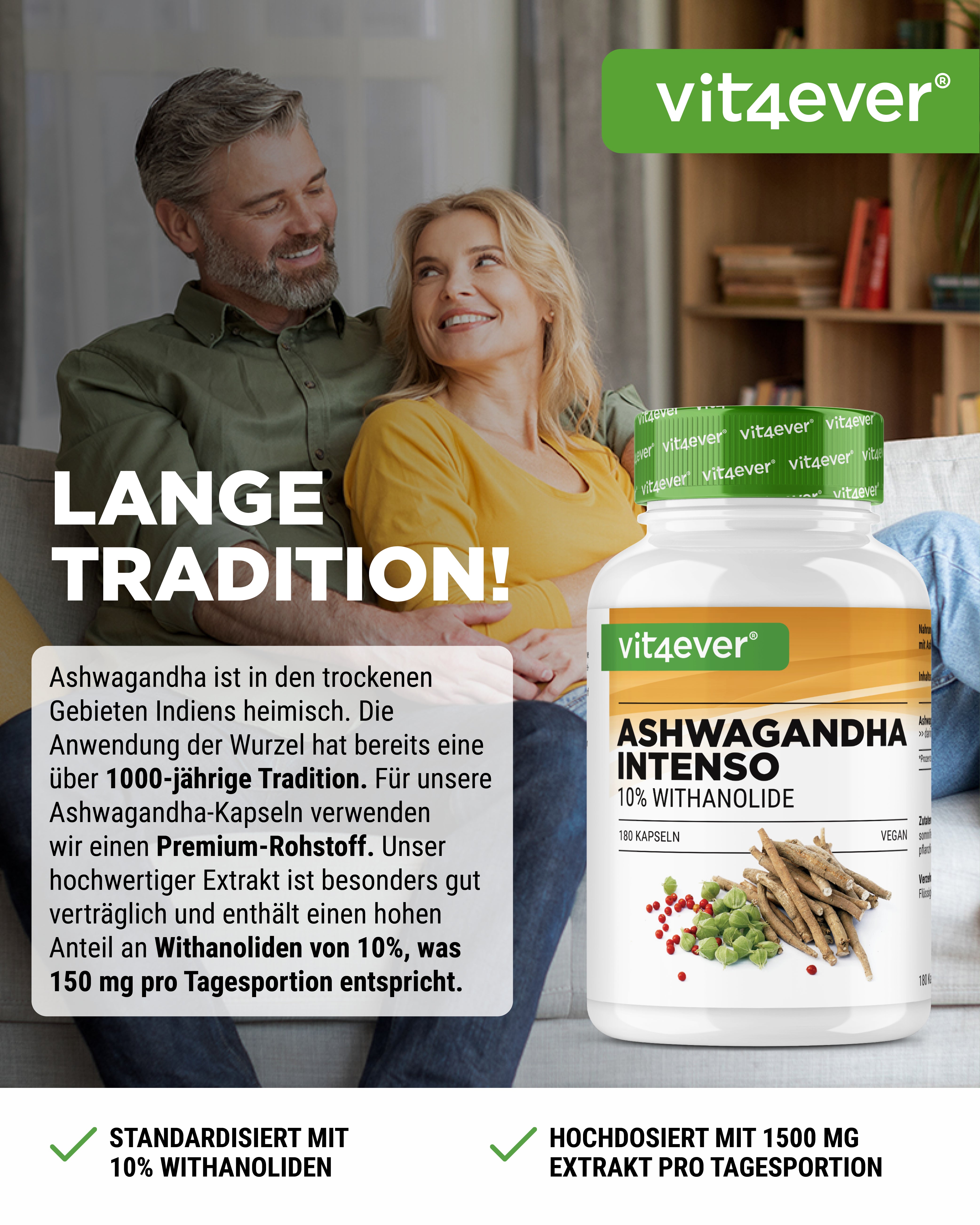 Extrait d'Ashwagandha 1500 mg