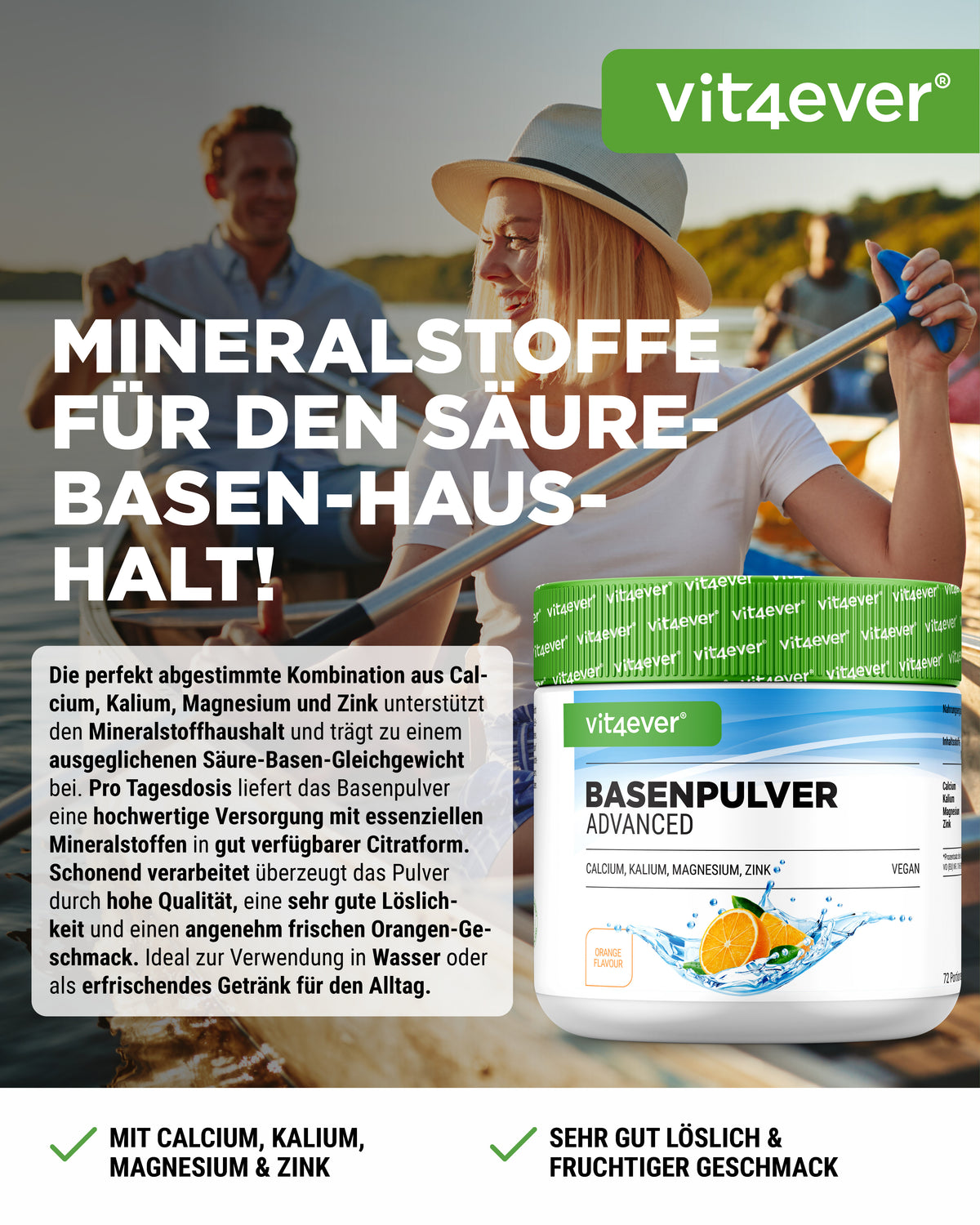 Polvere alcalina Advanced - 100% basi organiche a base di citrato