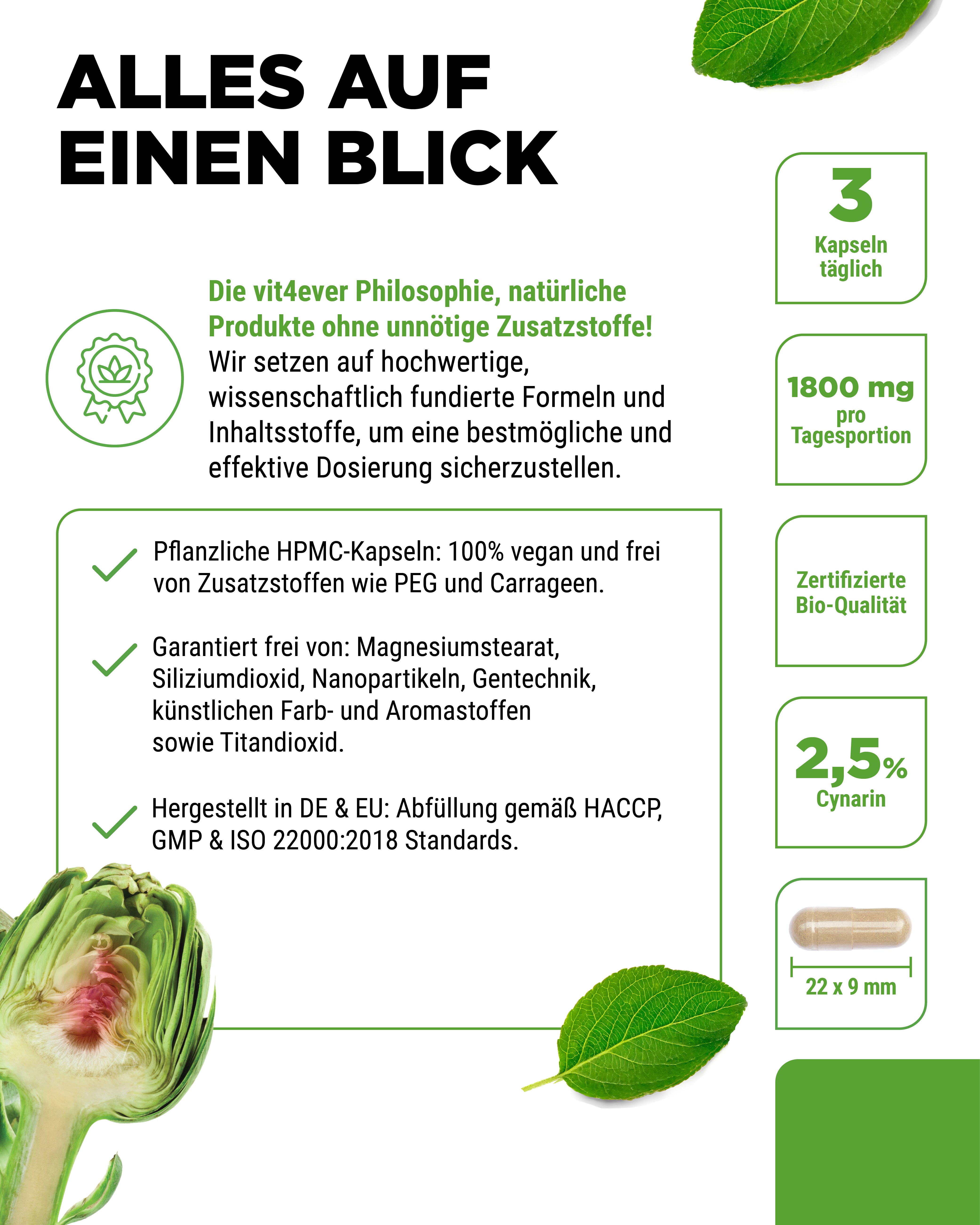Bio ekstrakt z artyoszoku - 2,5% Cynarin