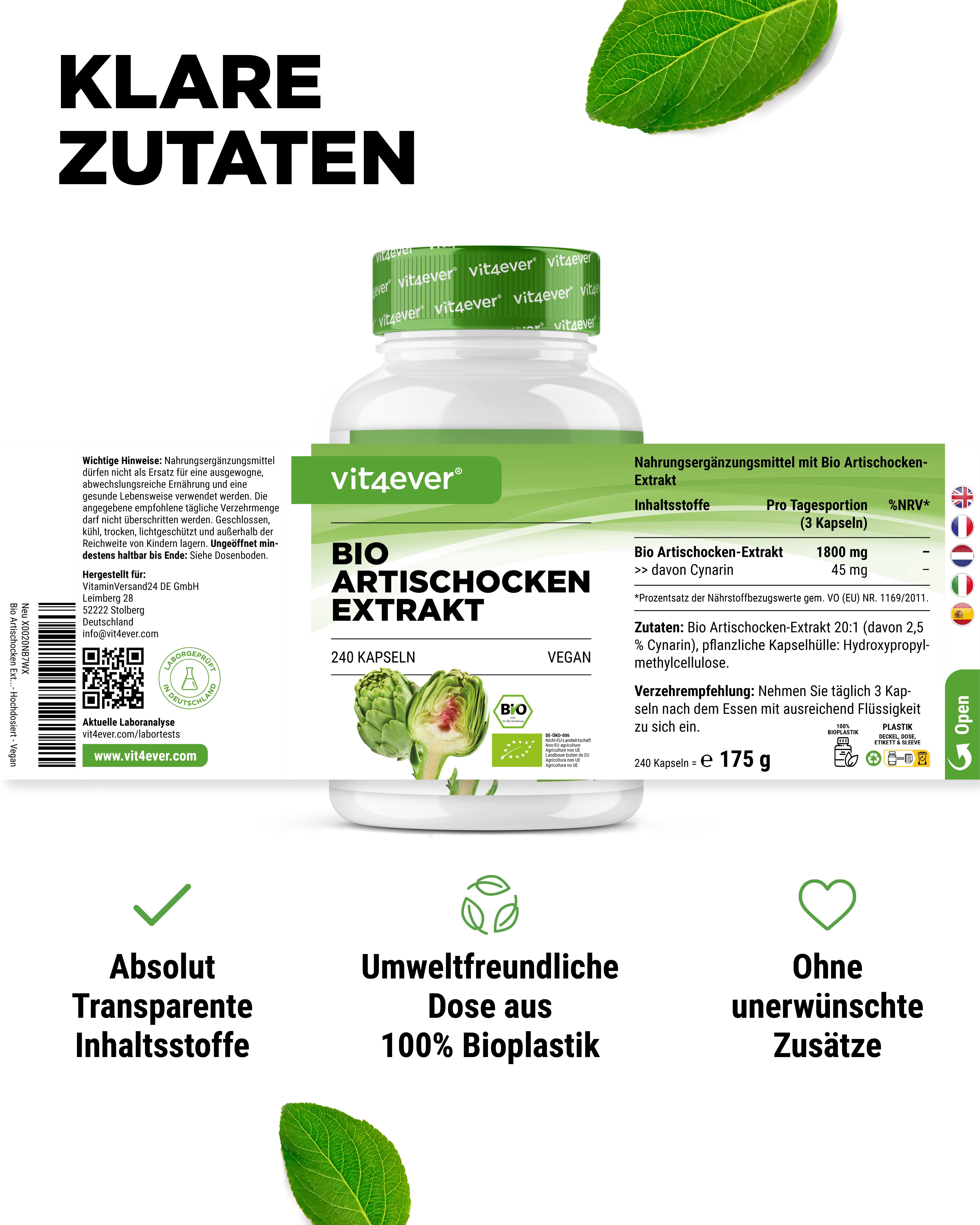 Bio ekstrakt z artyoszoku - 2,5% Cynarin