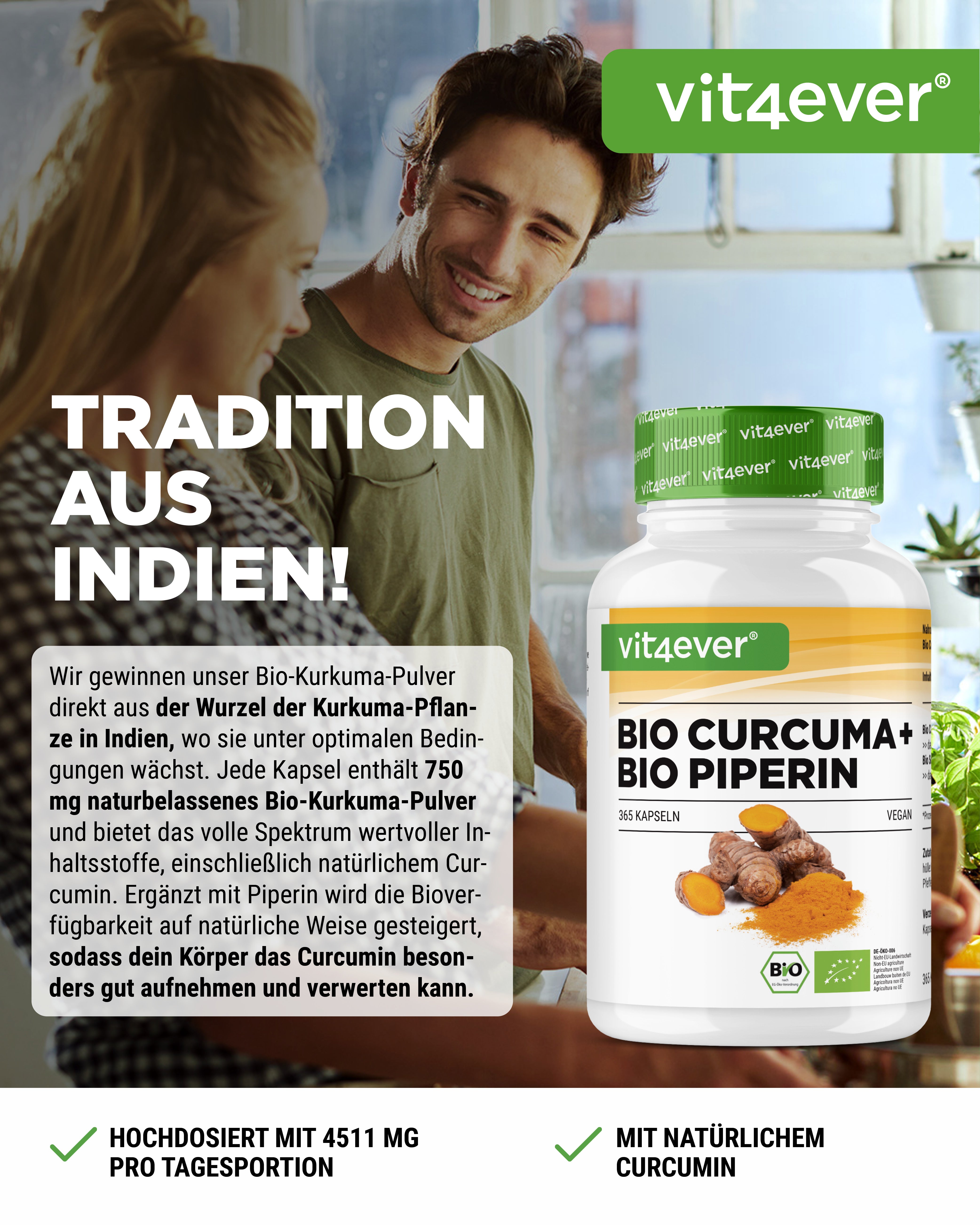 Organic Turmeric + Organic Piperine