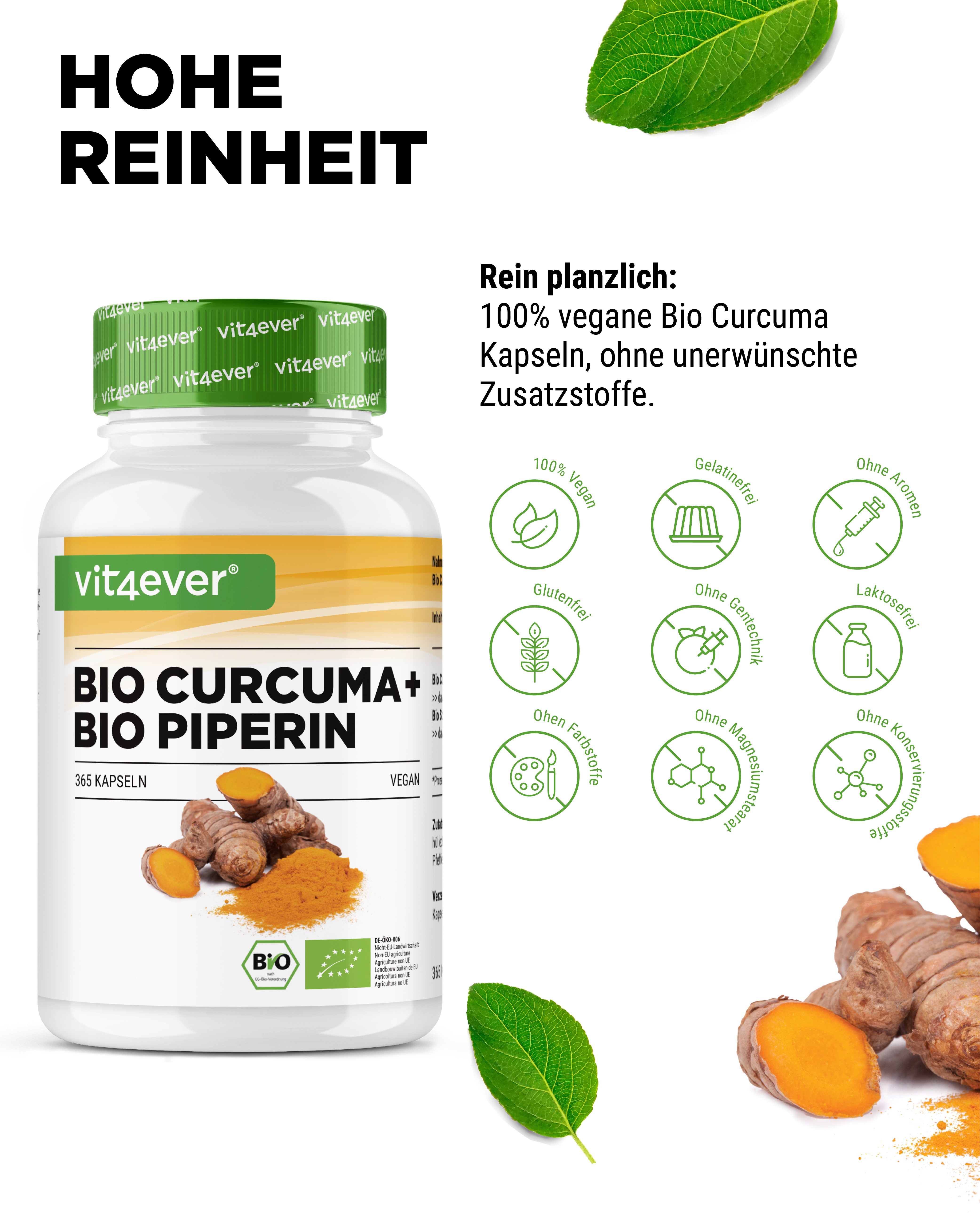Organic Turmeric + Organic Piperine