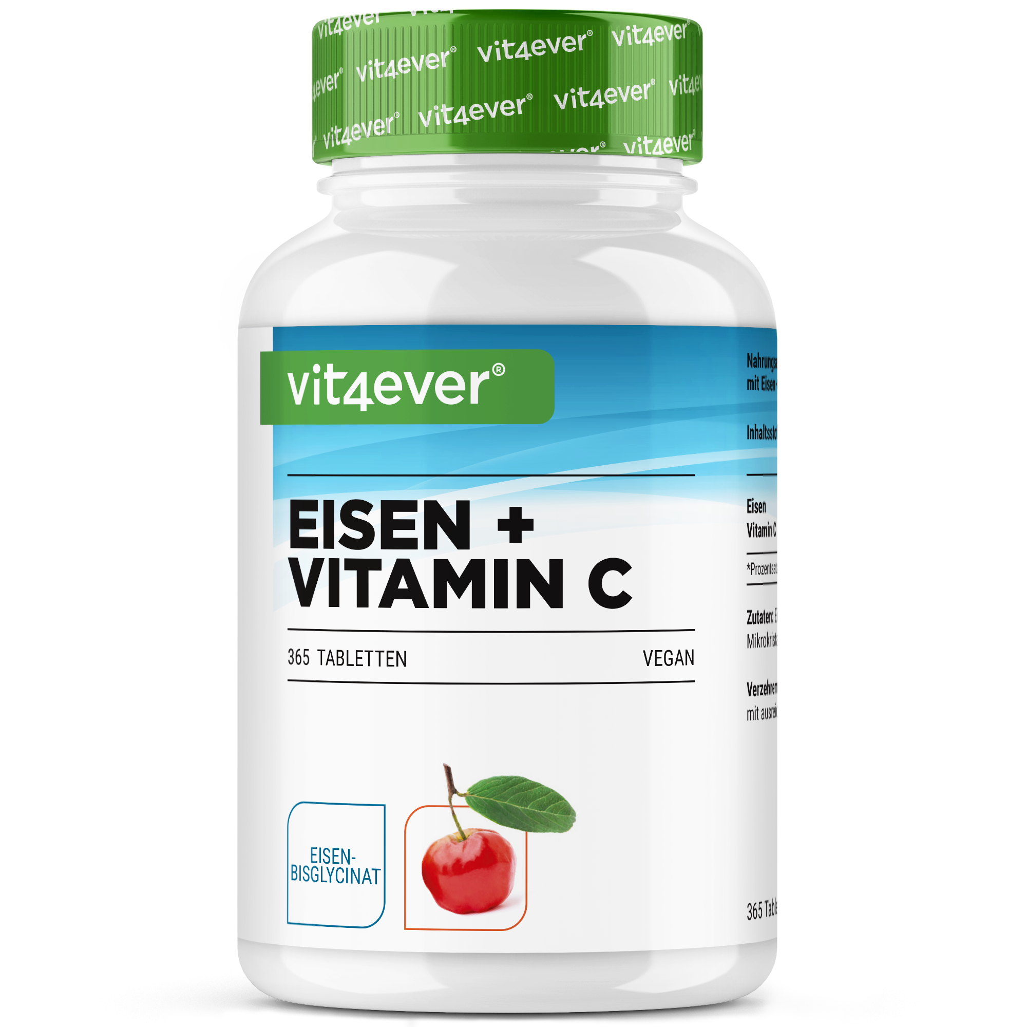 Ferro + Vitamina C - Bisglicinato di ferro - 365 compresse