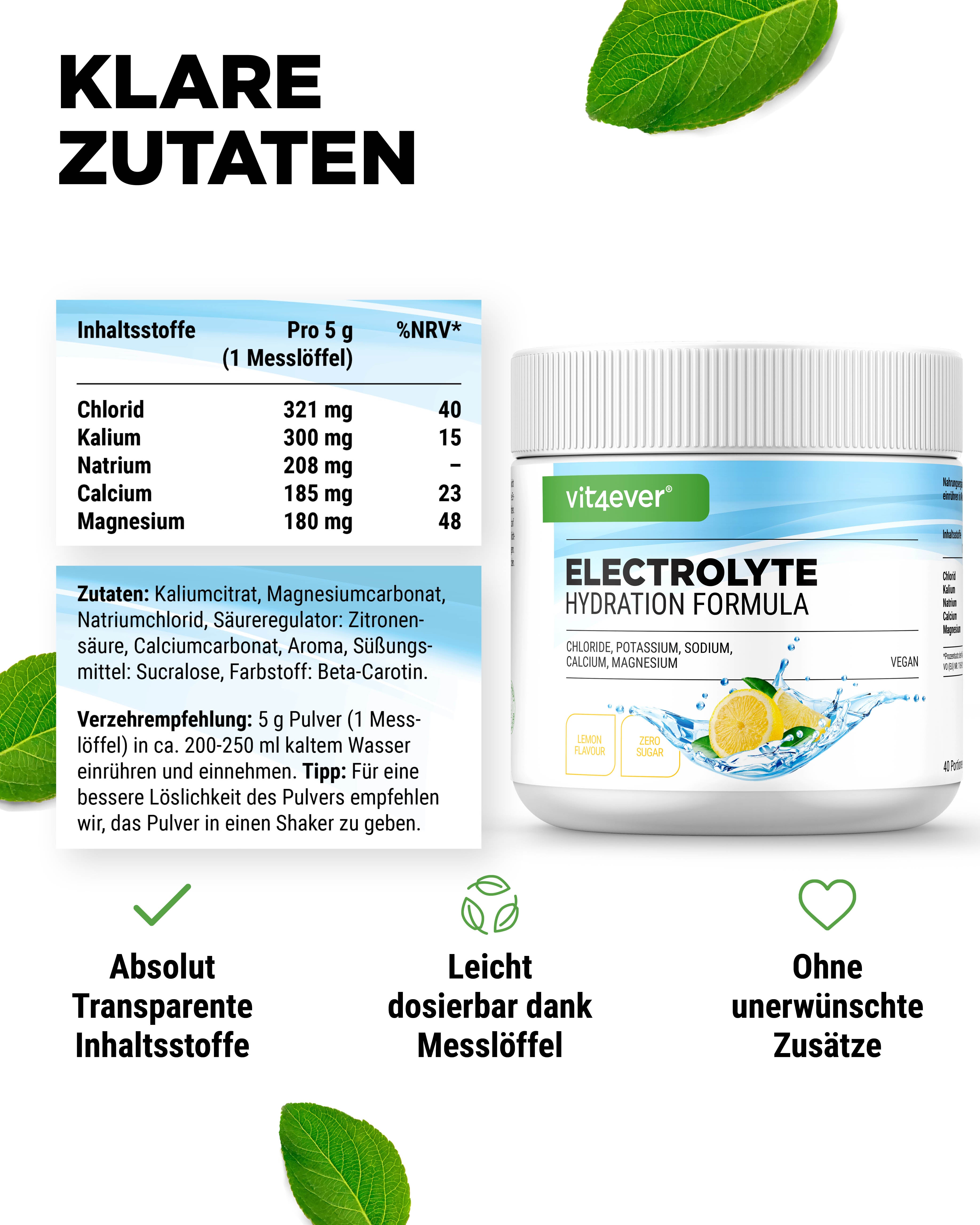 Electrolitos - Limón, 200 g