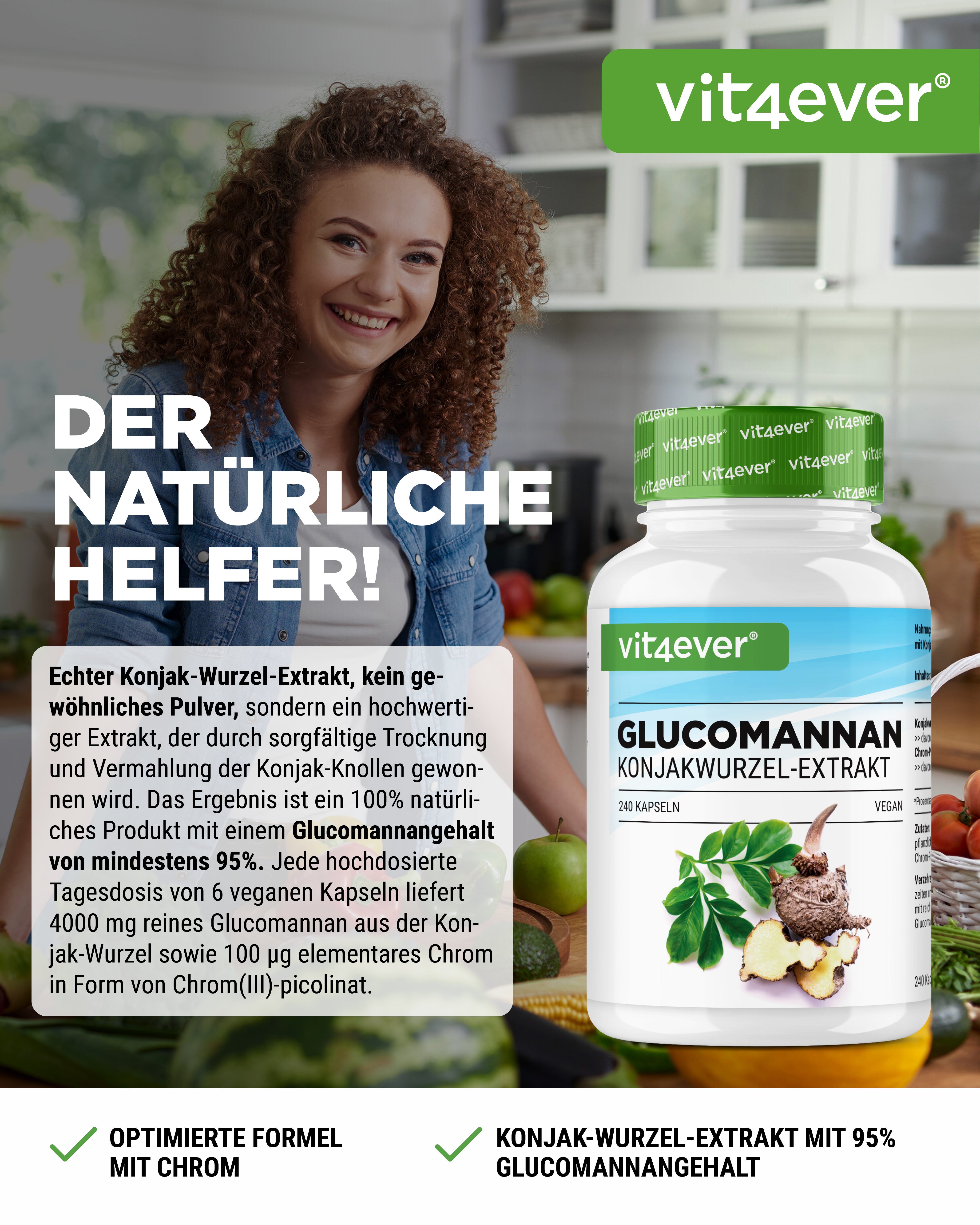Glucomannan Konjakwurzelextrakt