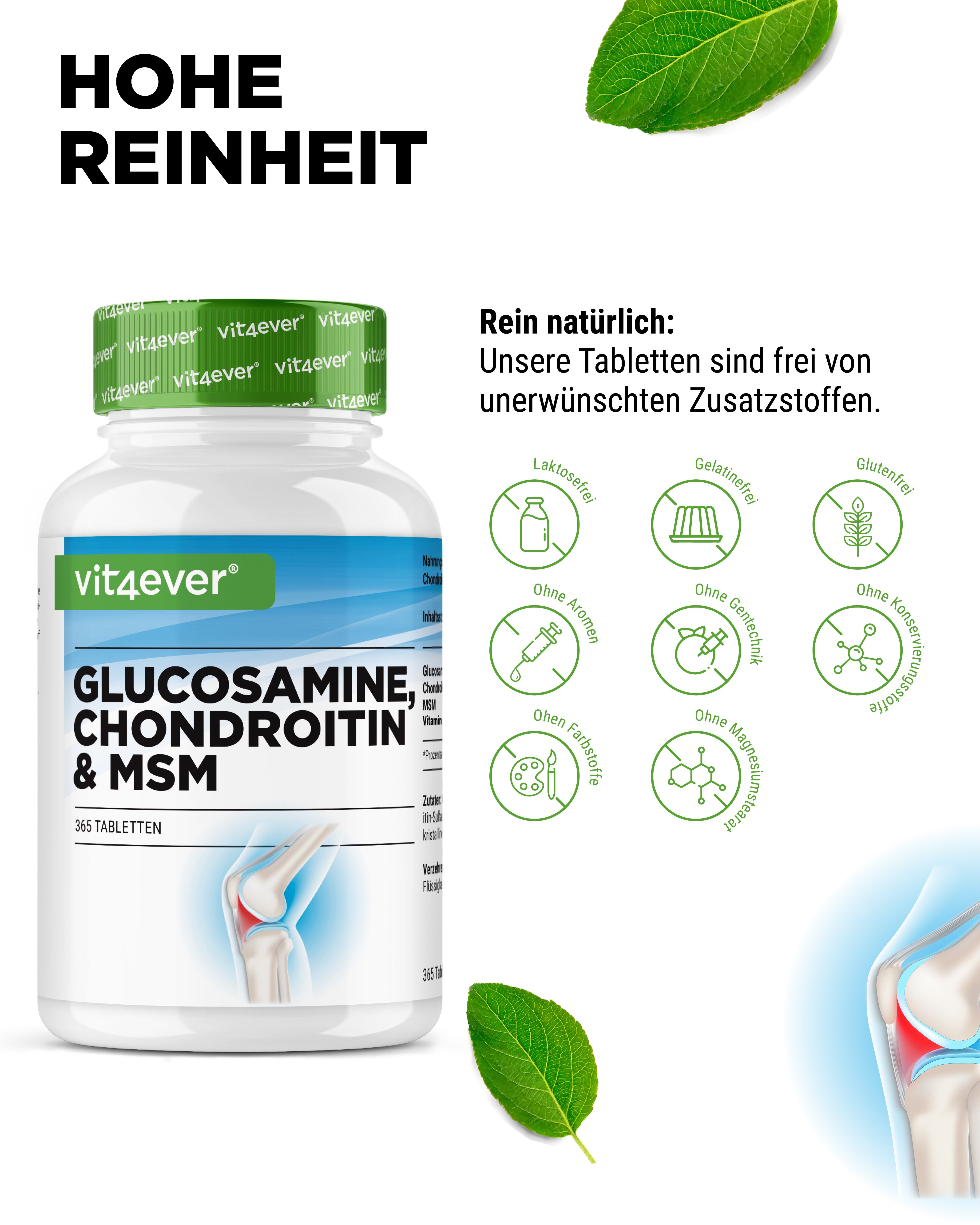 Glucosamine, Chondroïtine & MSM