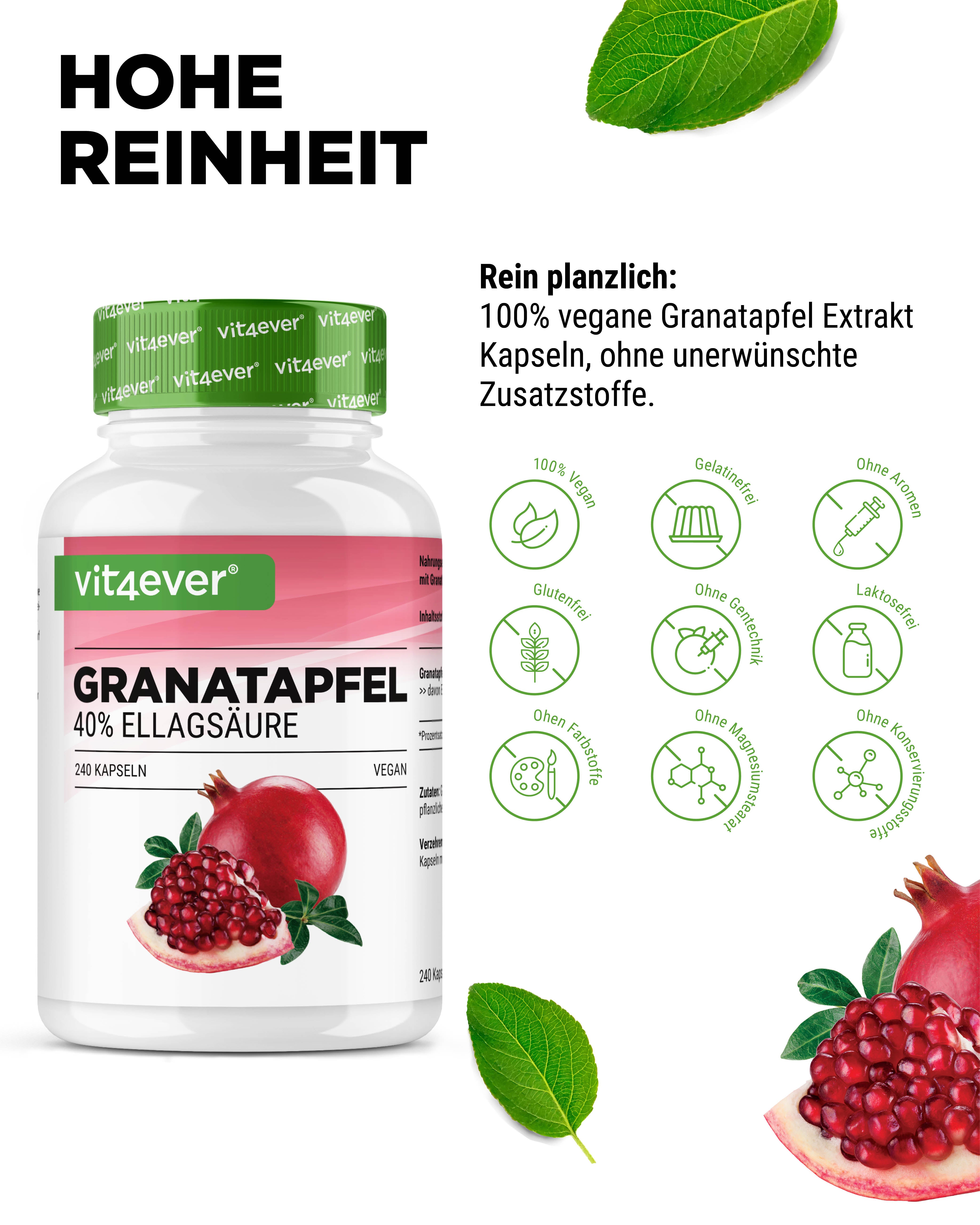 Estratto di melograno, 240 capsule