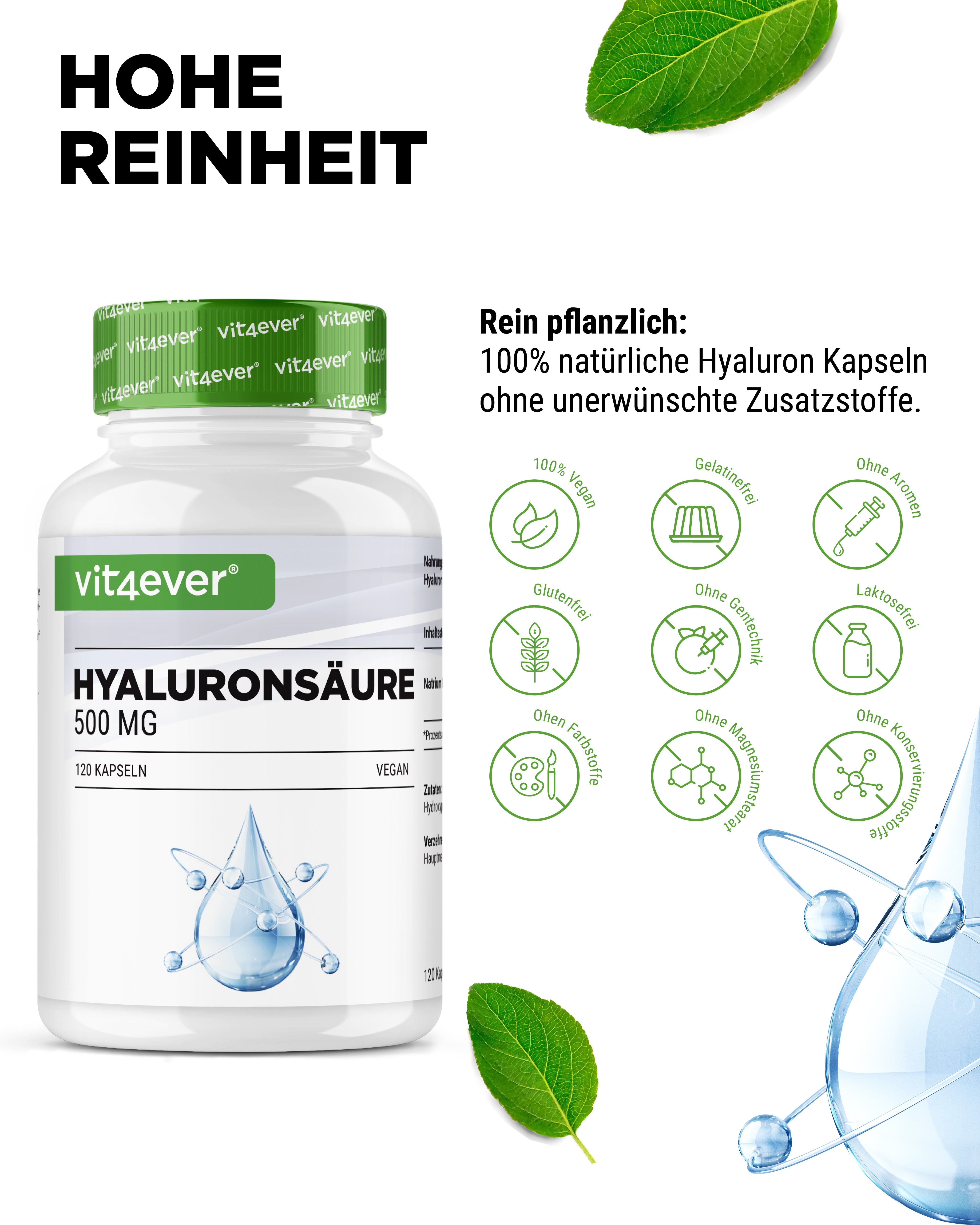 Acide hyaluronique 500 mg - 500-700 kDa