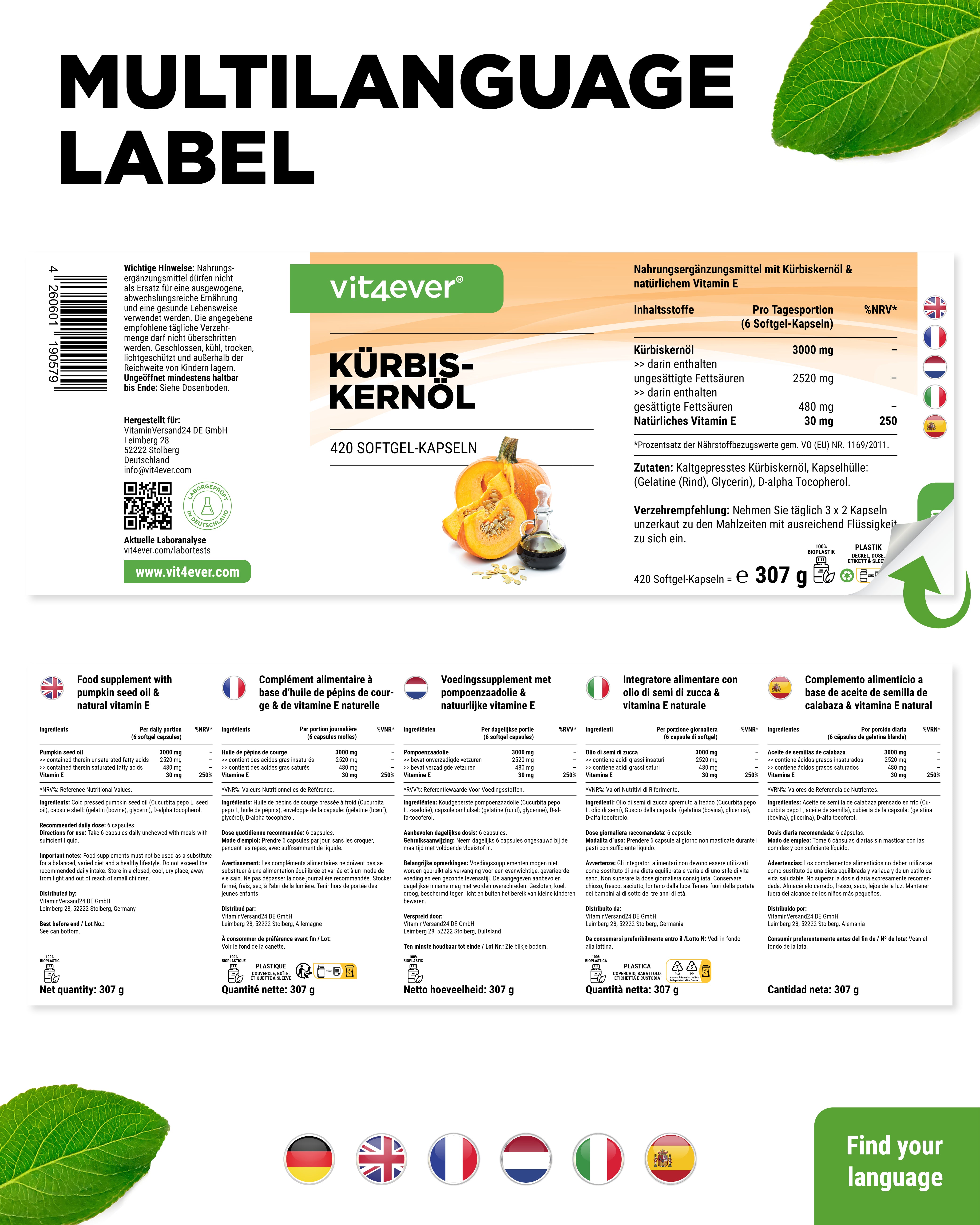 Pumpkin Seed Oil Capsules