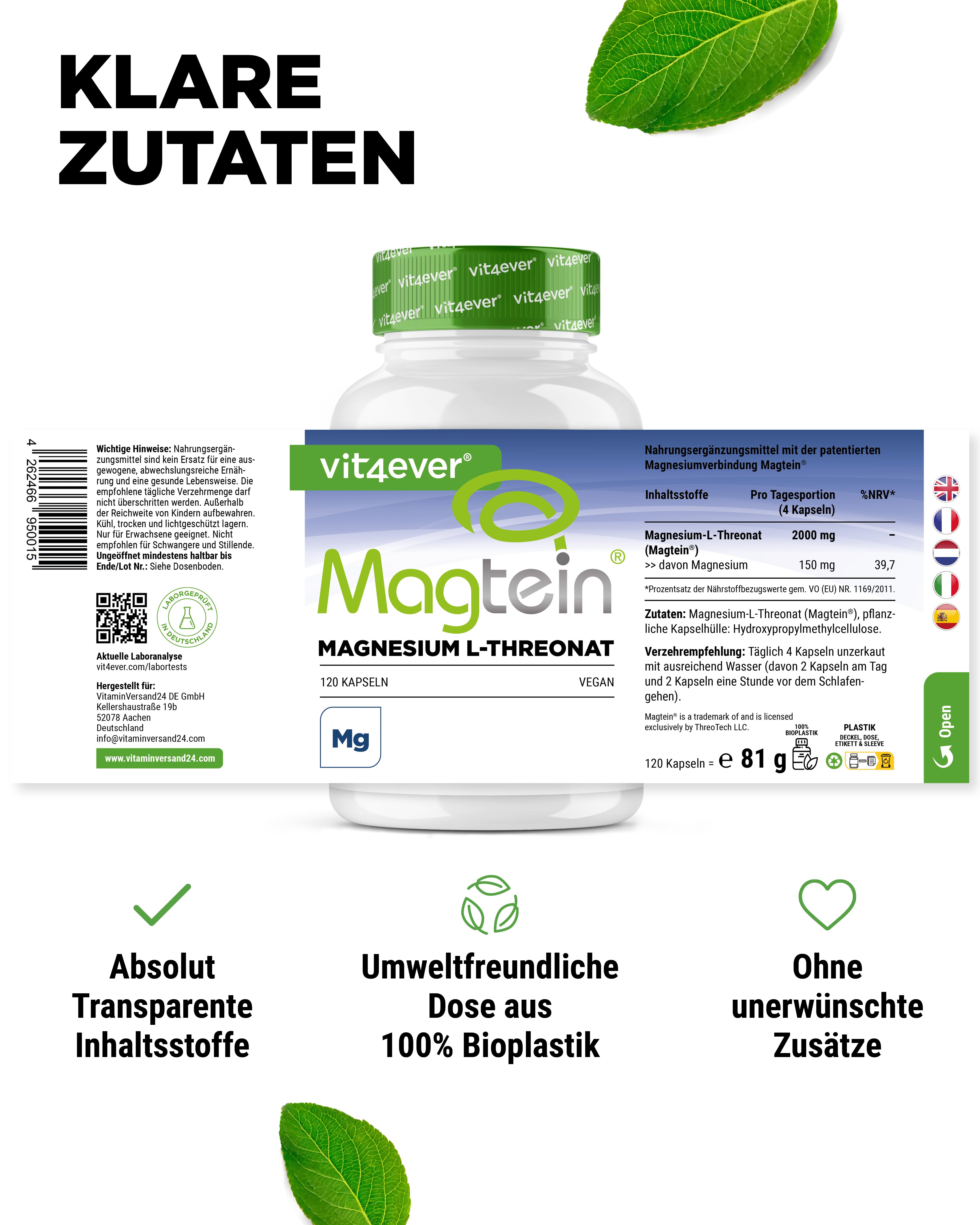 Magnesium - Magtein - L-Threonate