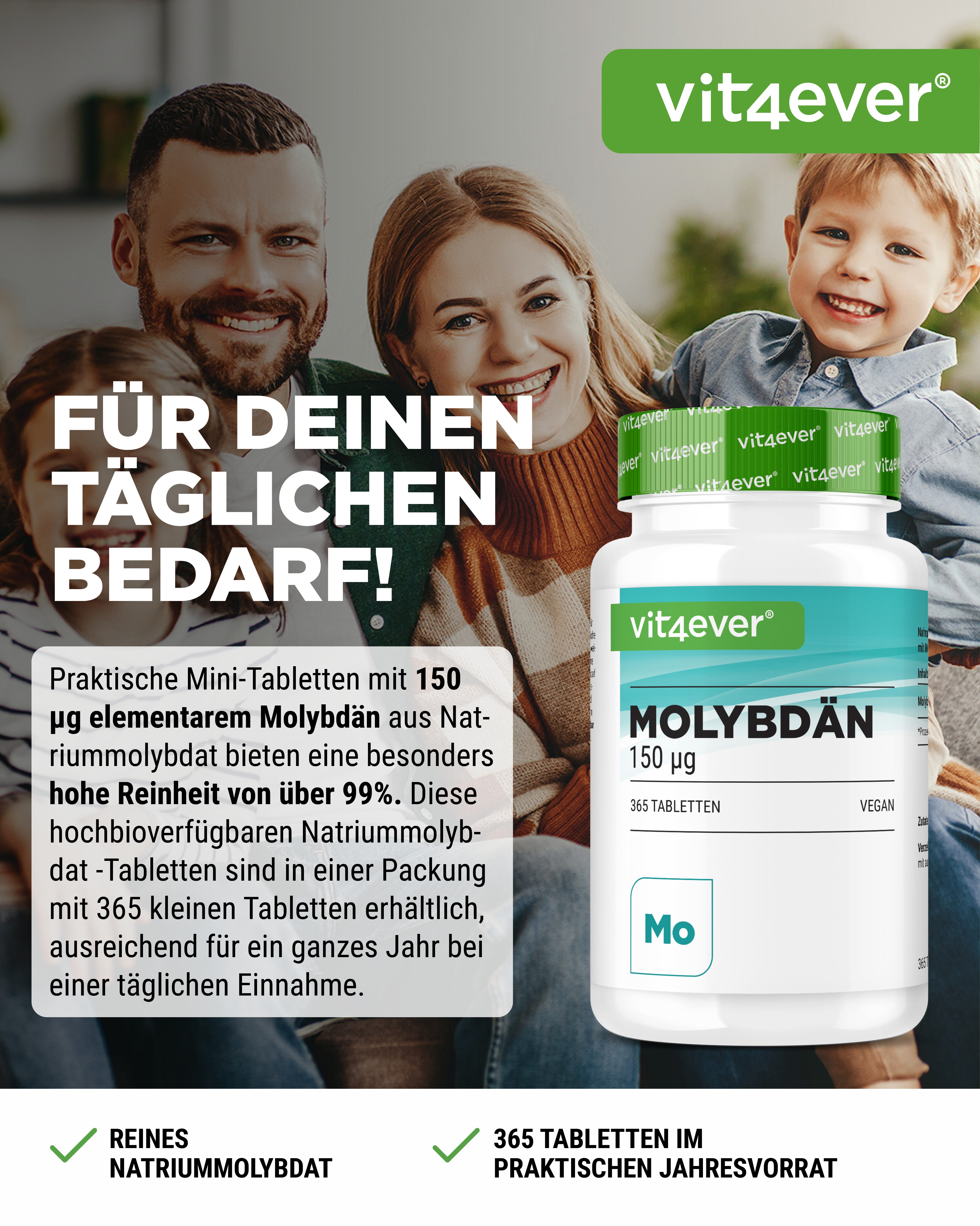 Molibdeno - 150 µg - Molibdato di sodio