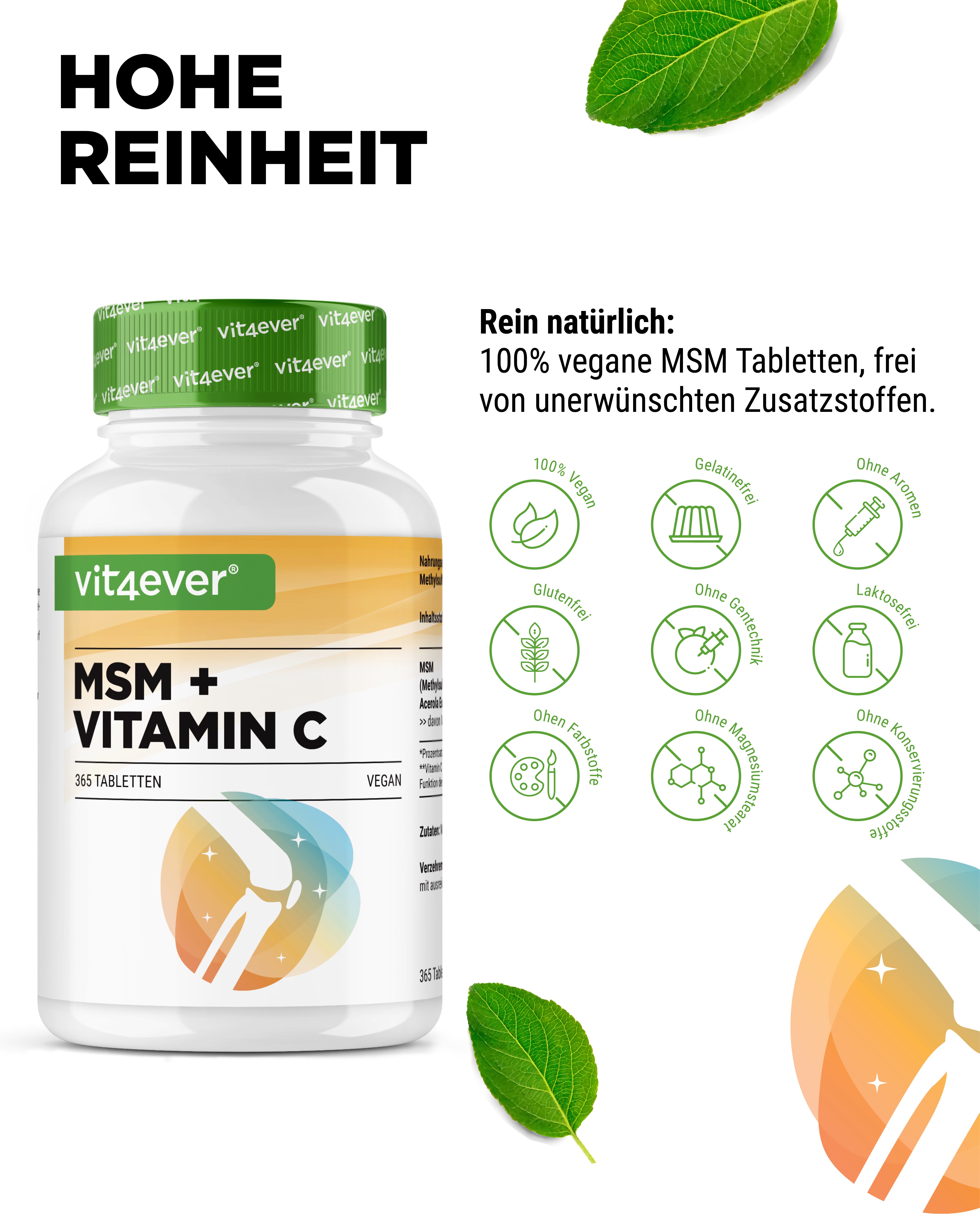 MSM + Vitamin C - 1000mg