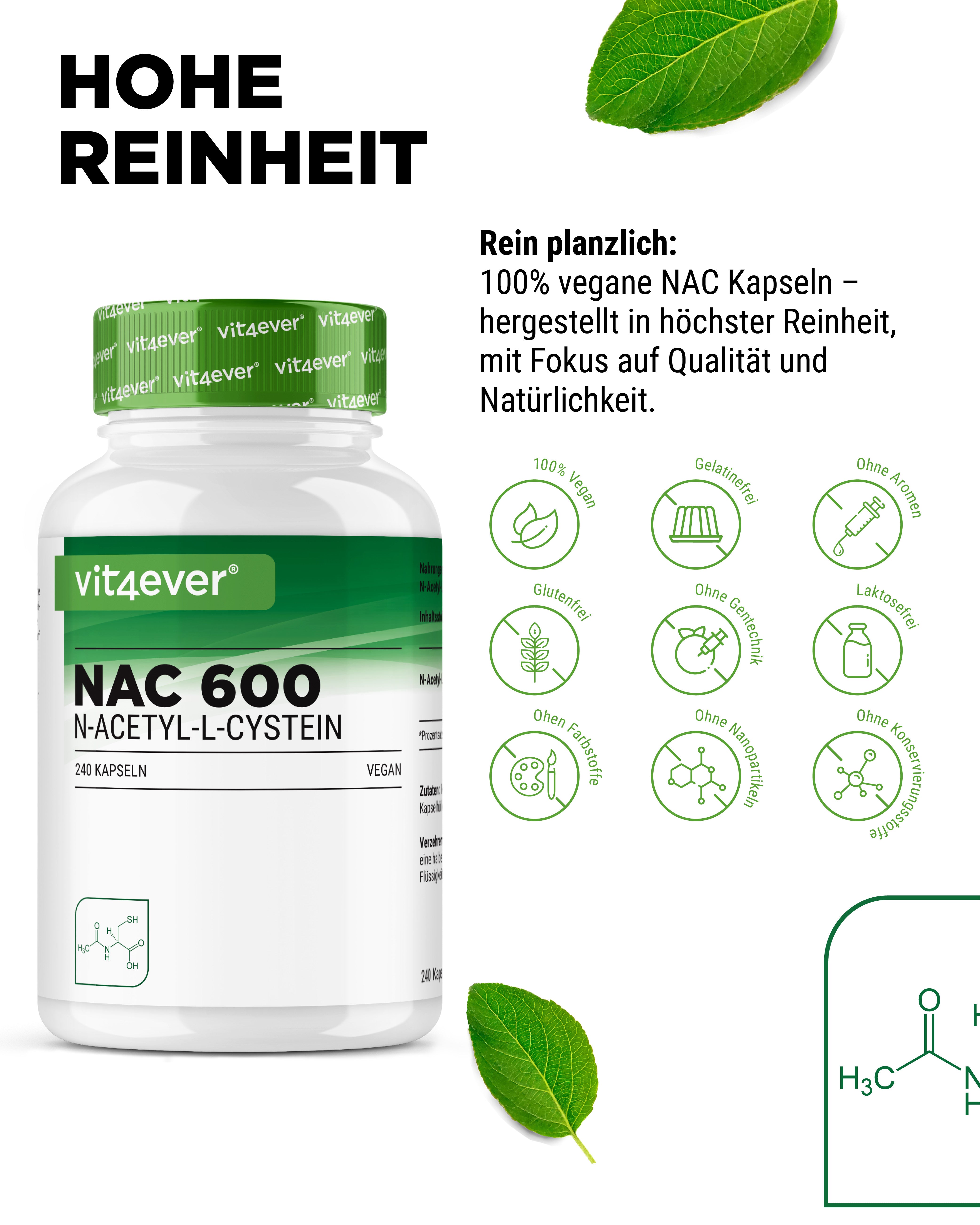 NAC - N-Acetil L-Cisteina - 600 mg