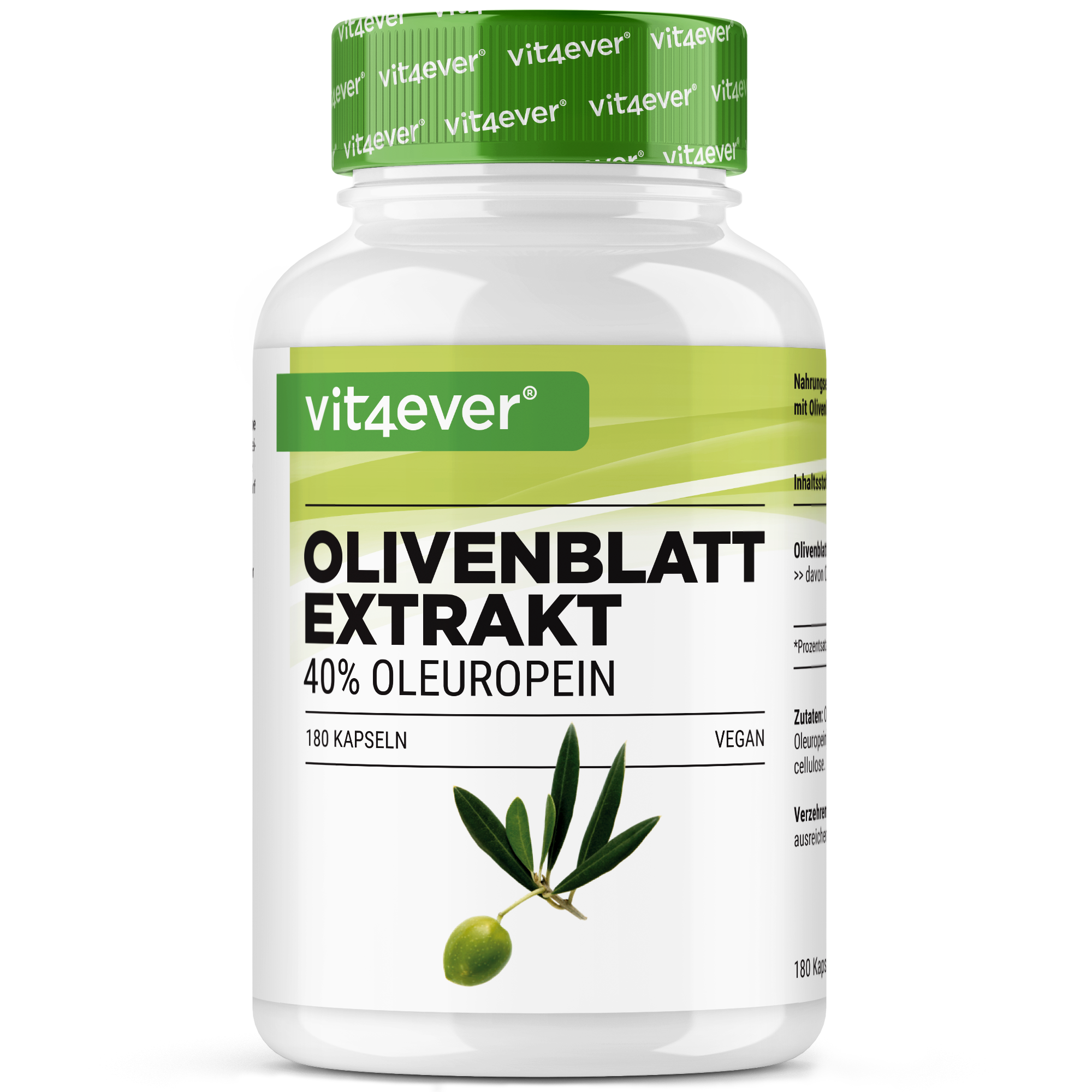 Extrait de feuilles d'olivier - 40% Oleuropéine